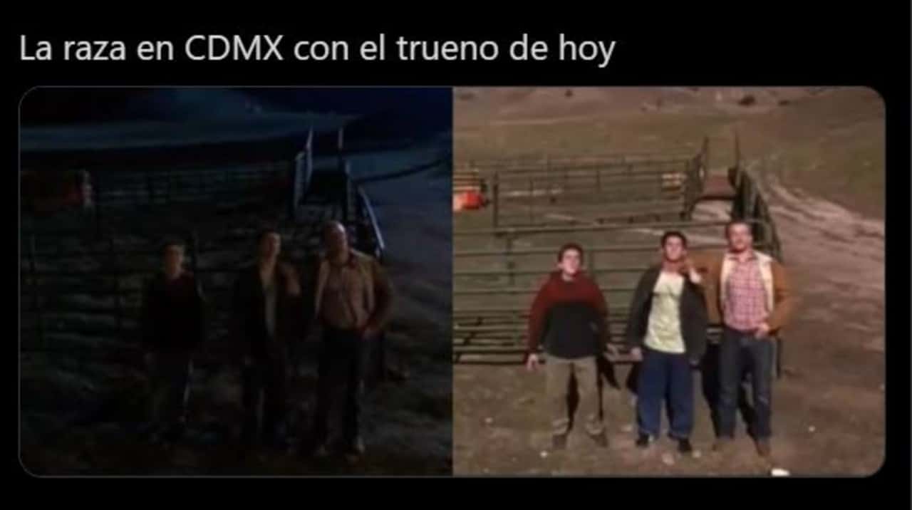 Memes del trueno en la CDMX