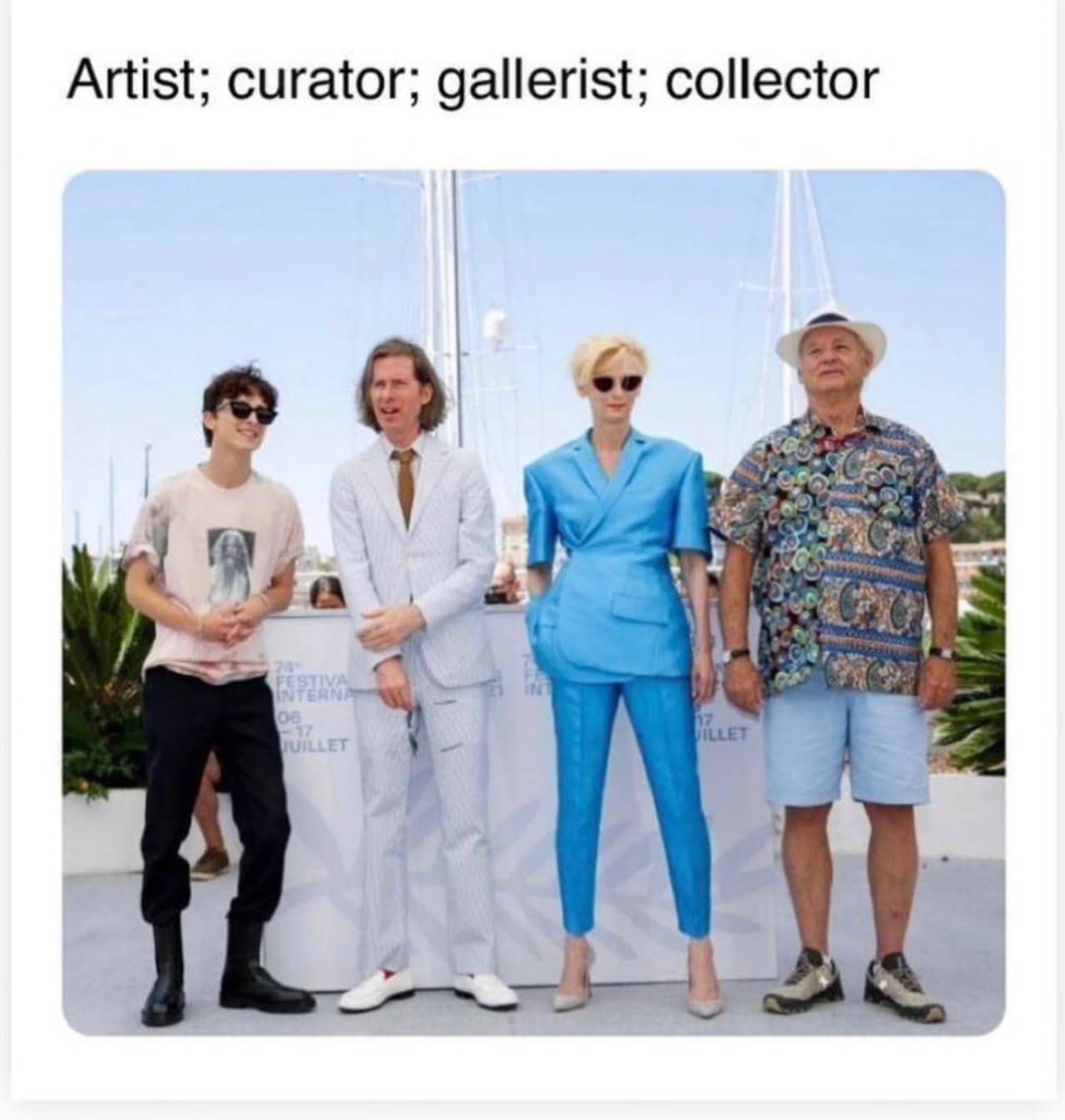 Timothee chalamet tilda swinton memes cannes 2021