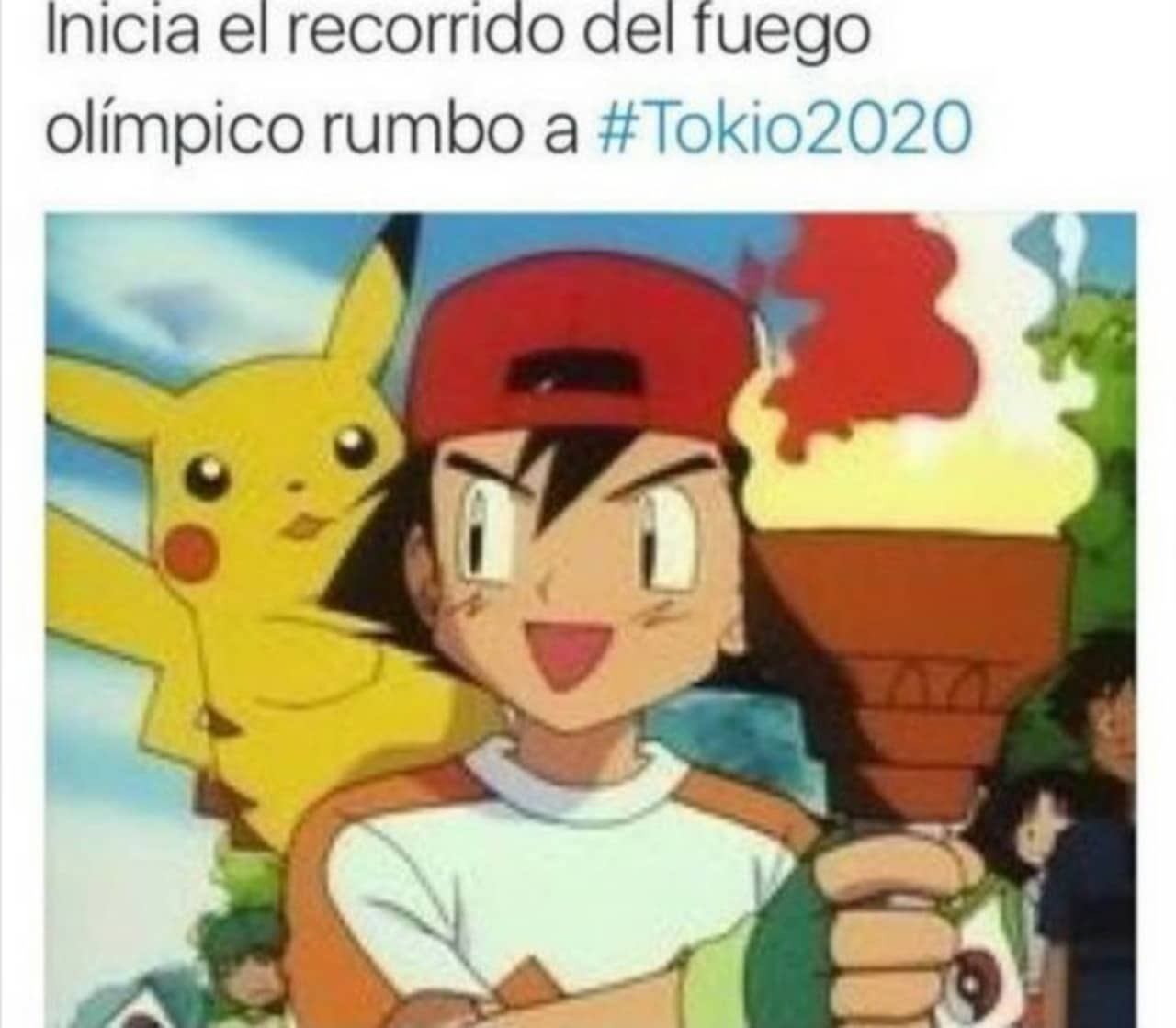 Meme Ash en inuguracion Tokyo 2020