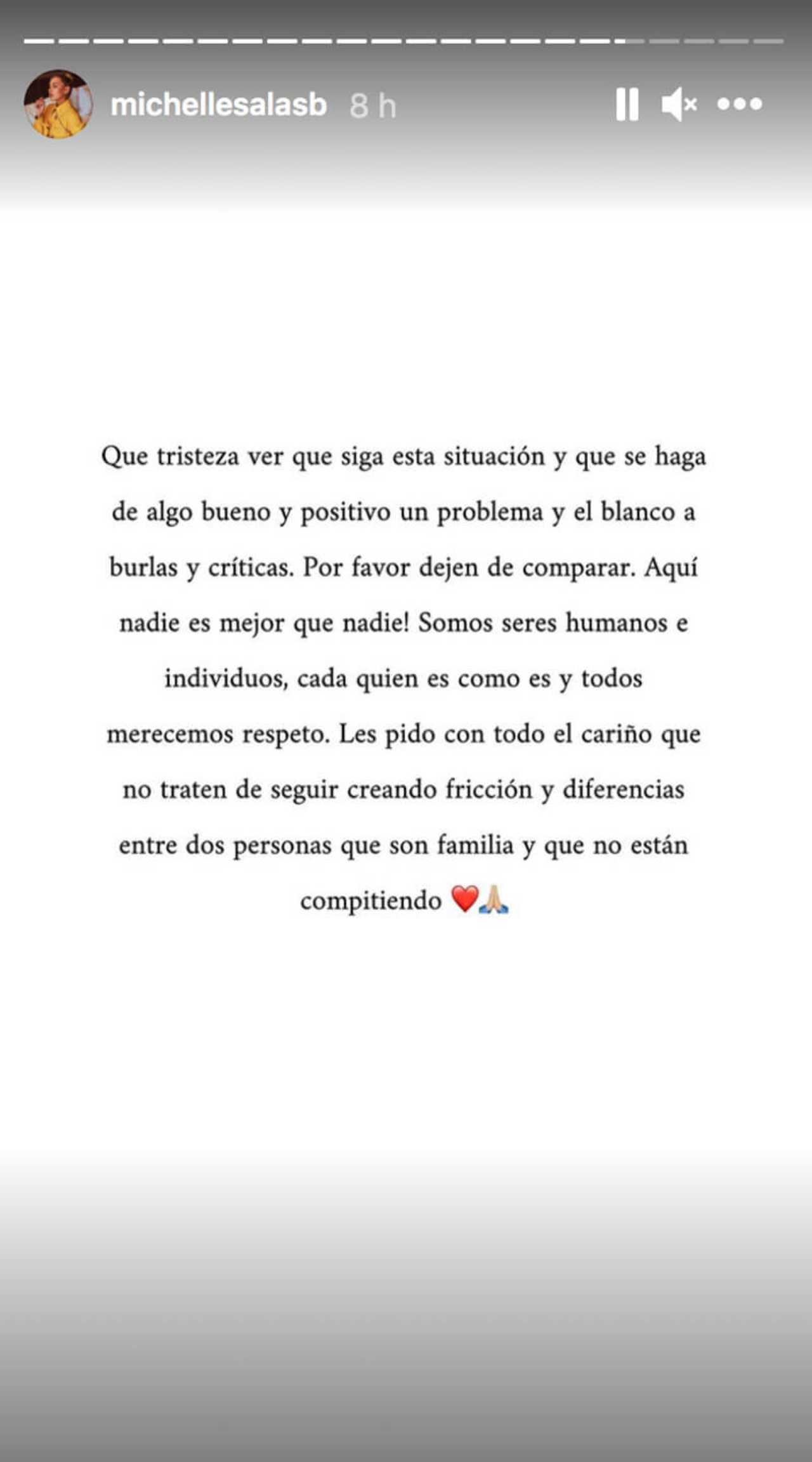 Michelle Salas responde a comparaciones con Frida Sofía