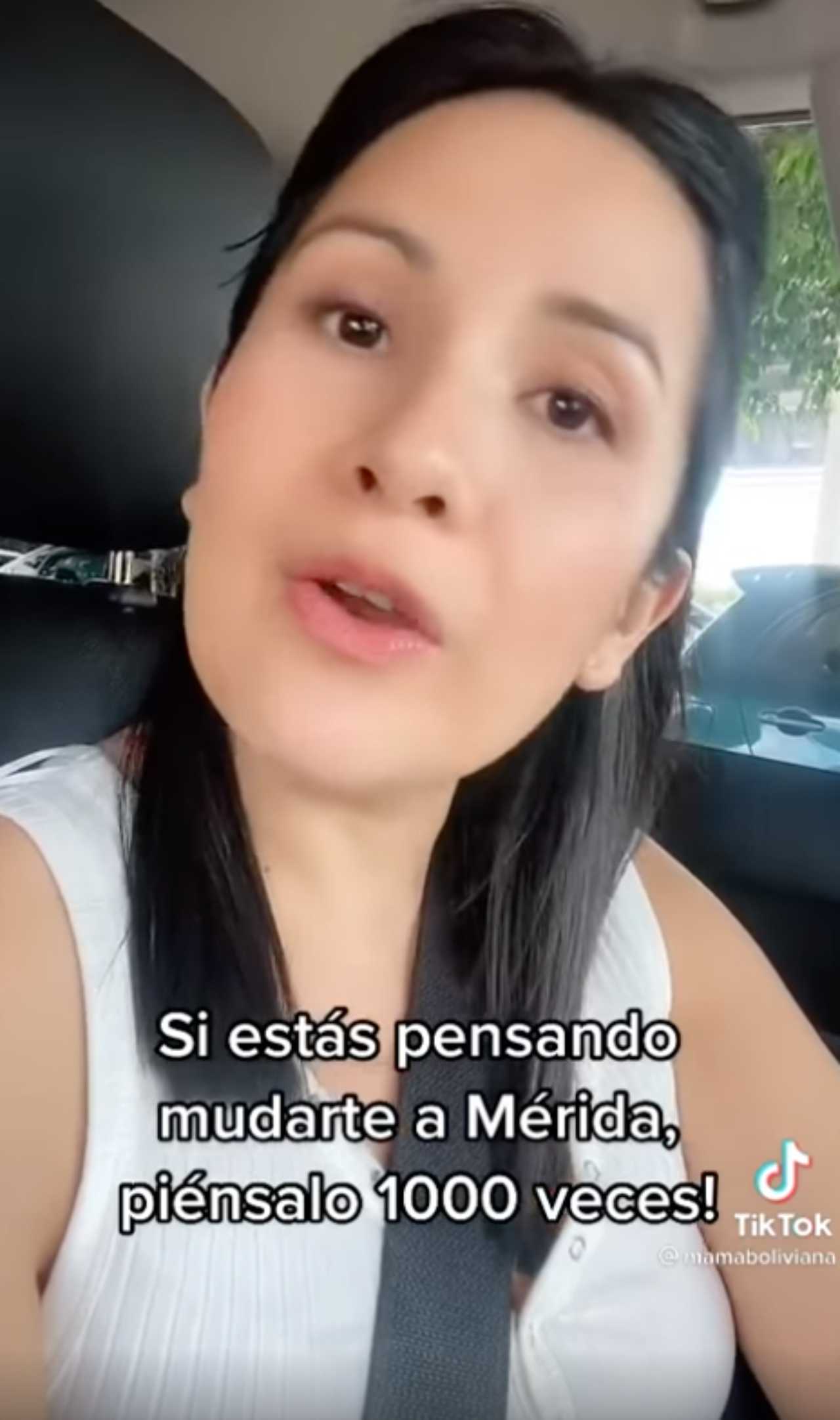 Mujer boliviana pide a sus seguidores no vivir en Mérida