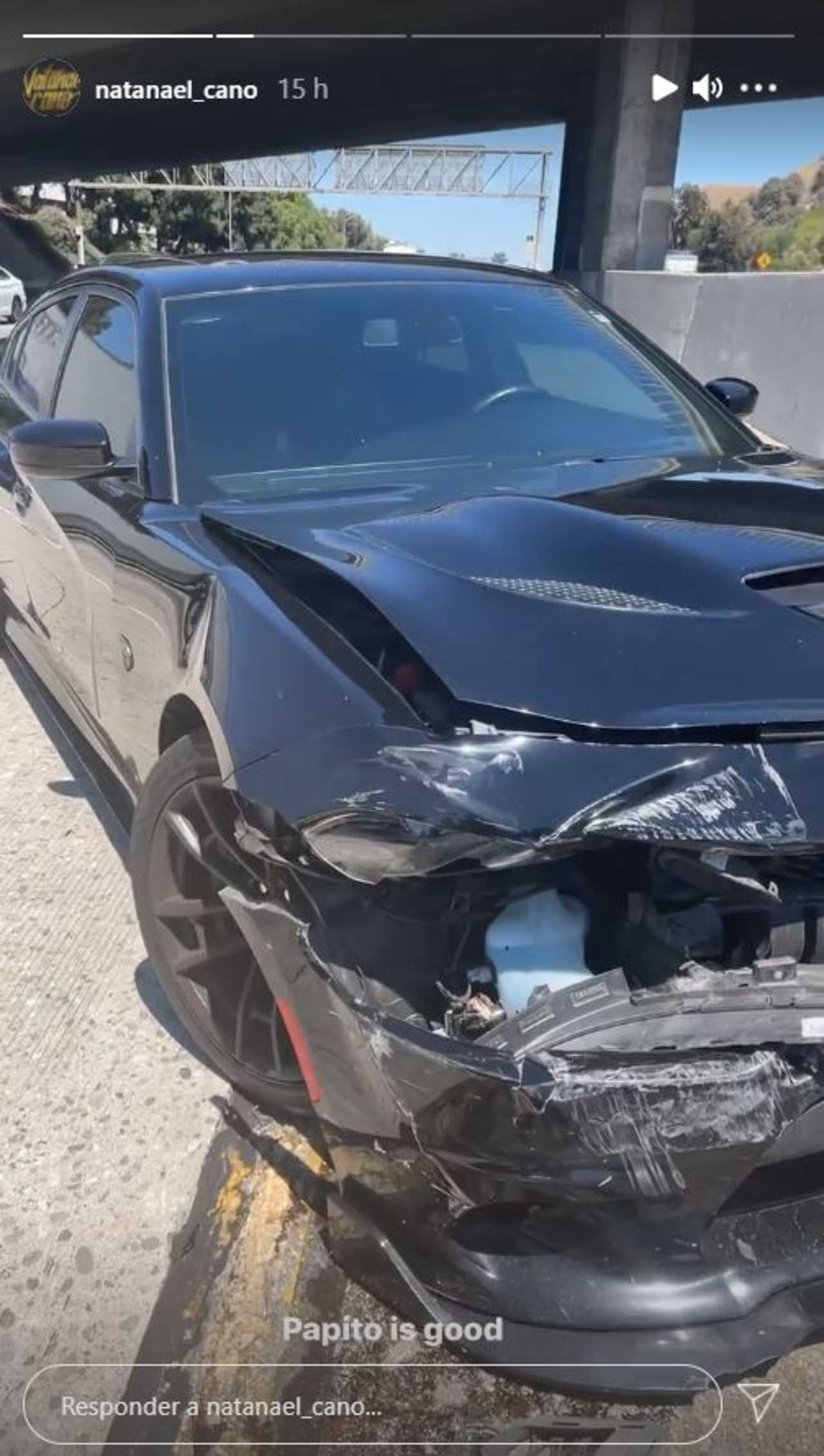 El cantante Natanel Cano sufre accidente automovilístico 