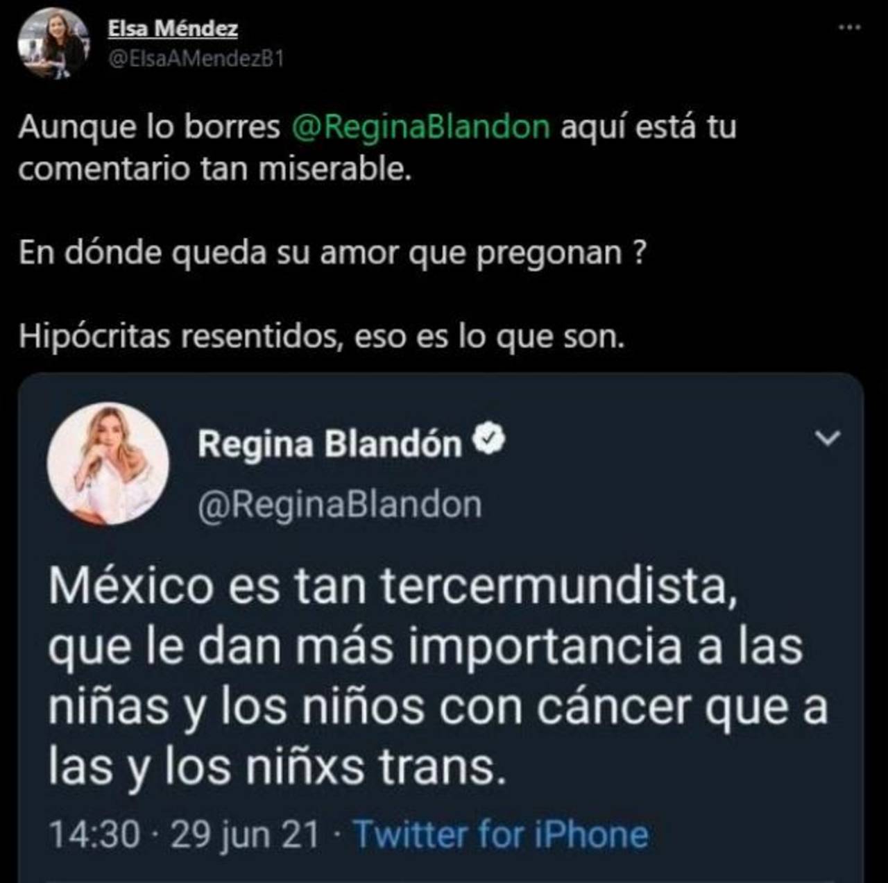 Regina Blandón responde con fuerte mensaje a polémica con niños con cáncer