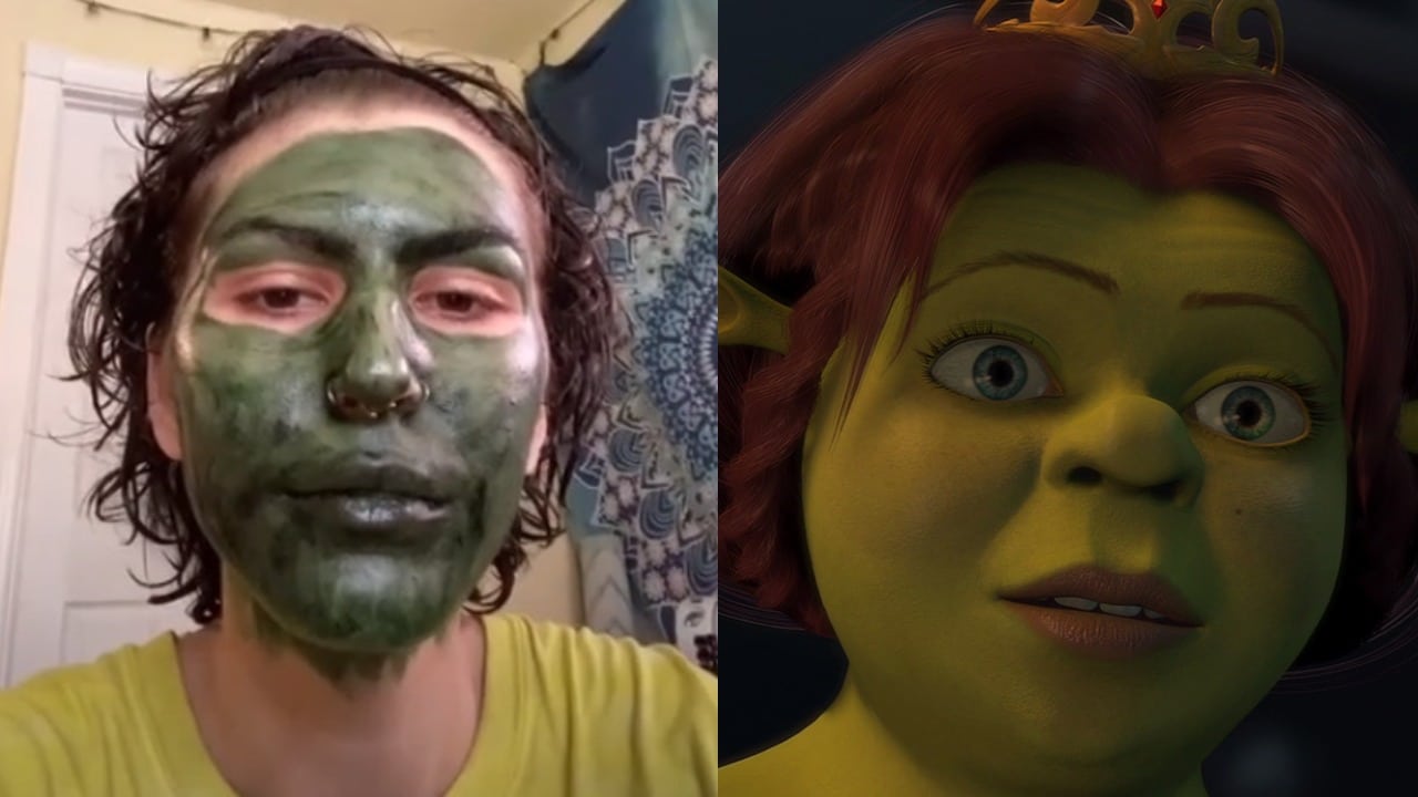 Mascarilla clorofila queda cara verde Fiona