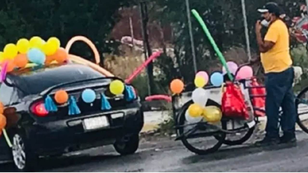 El señor no tenía carro