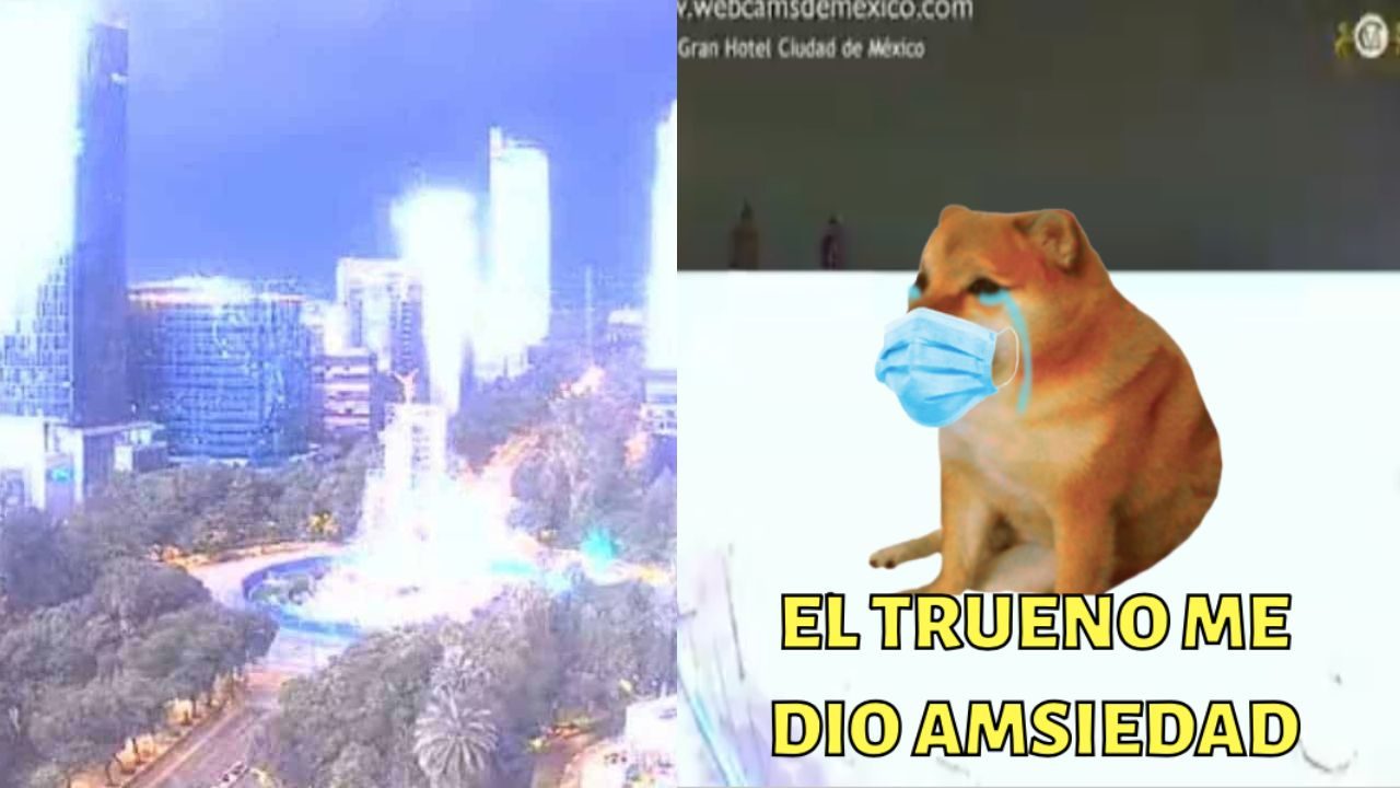 Memes del trueno en la CDMX