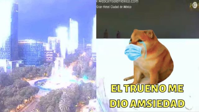 Memes del trueno en la CDMX