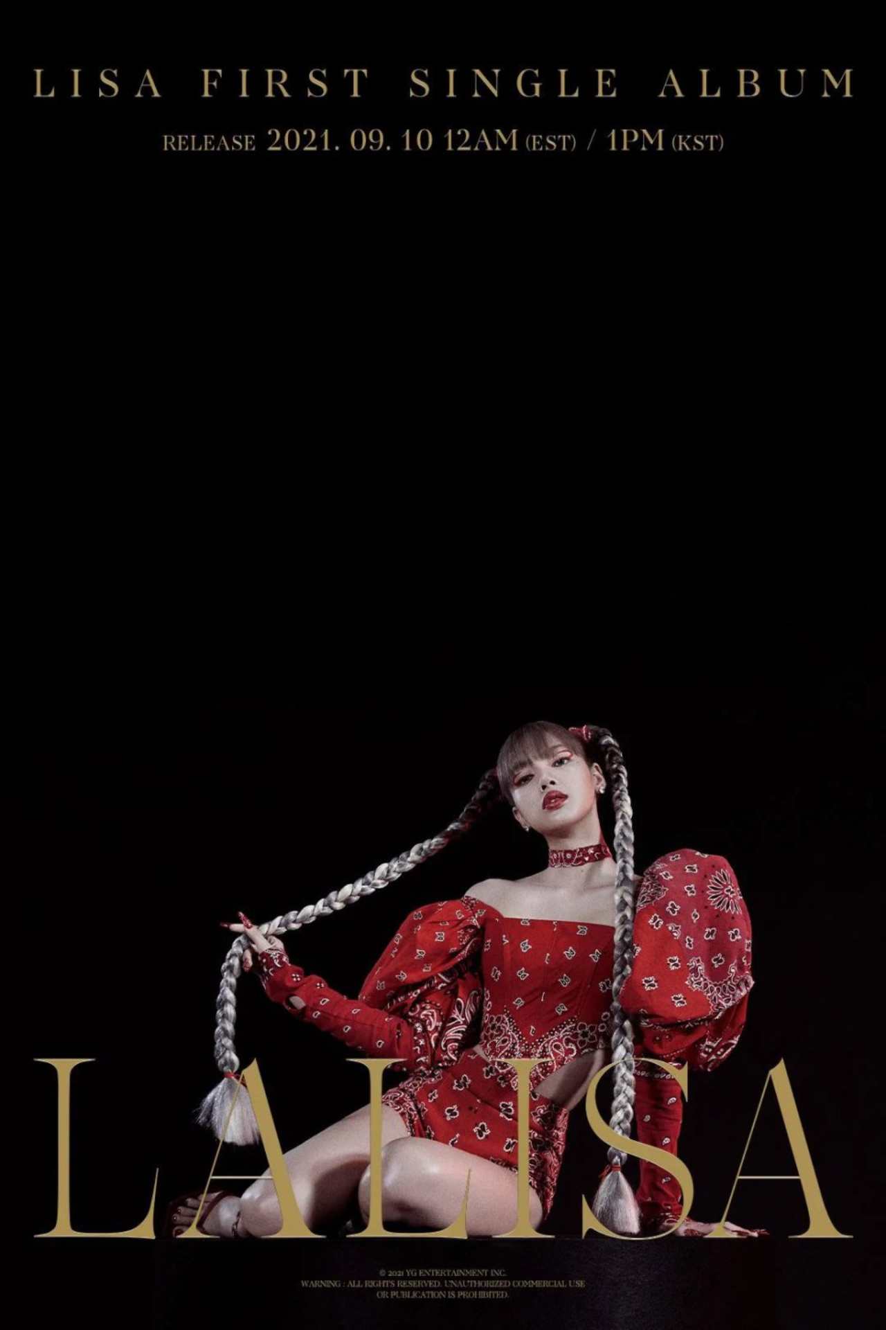 Lisa BLACKPINK poster oficial LALISA