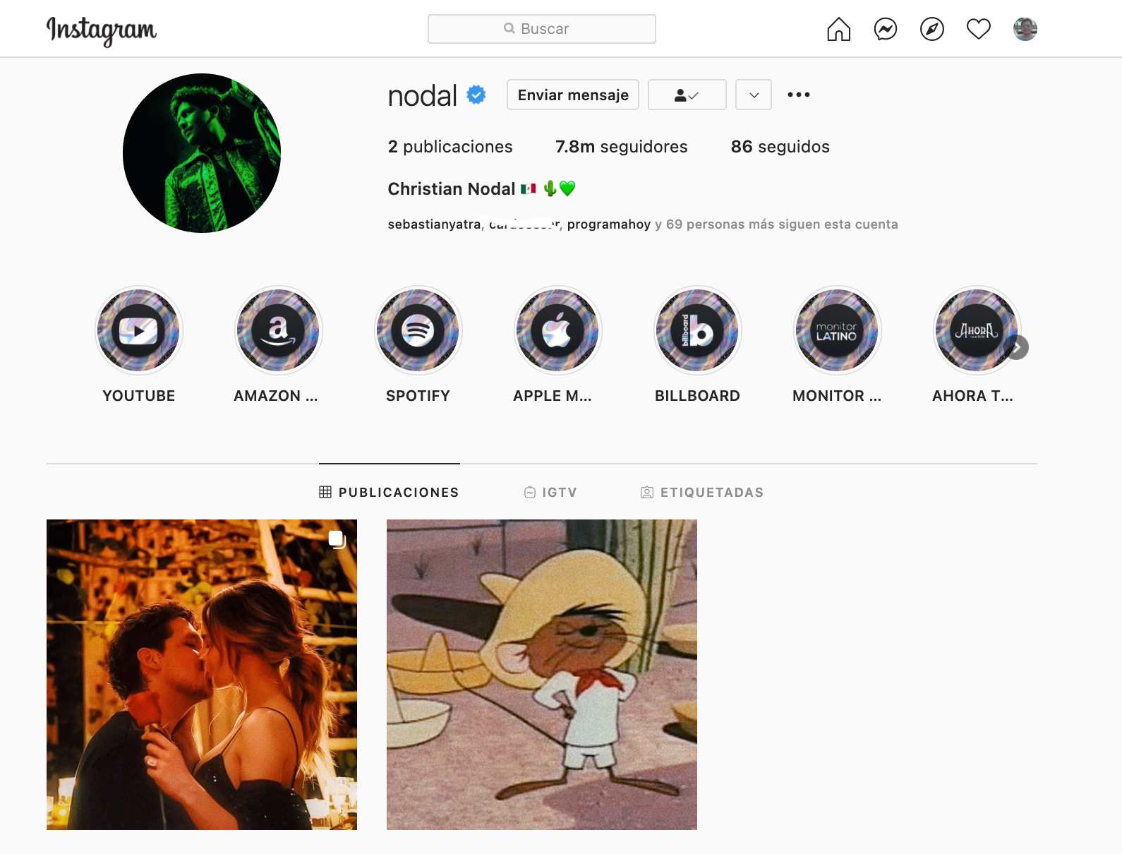 Belinda y Nodal se casaron