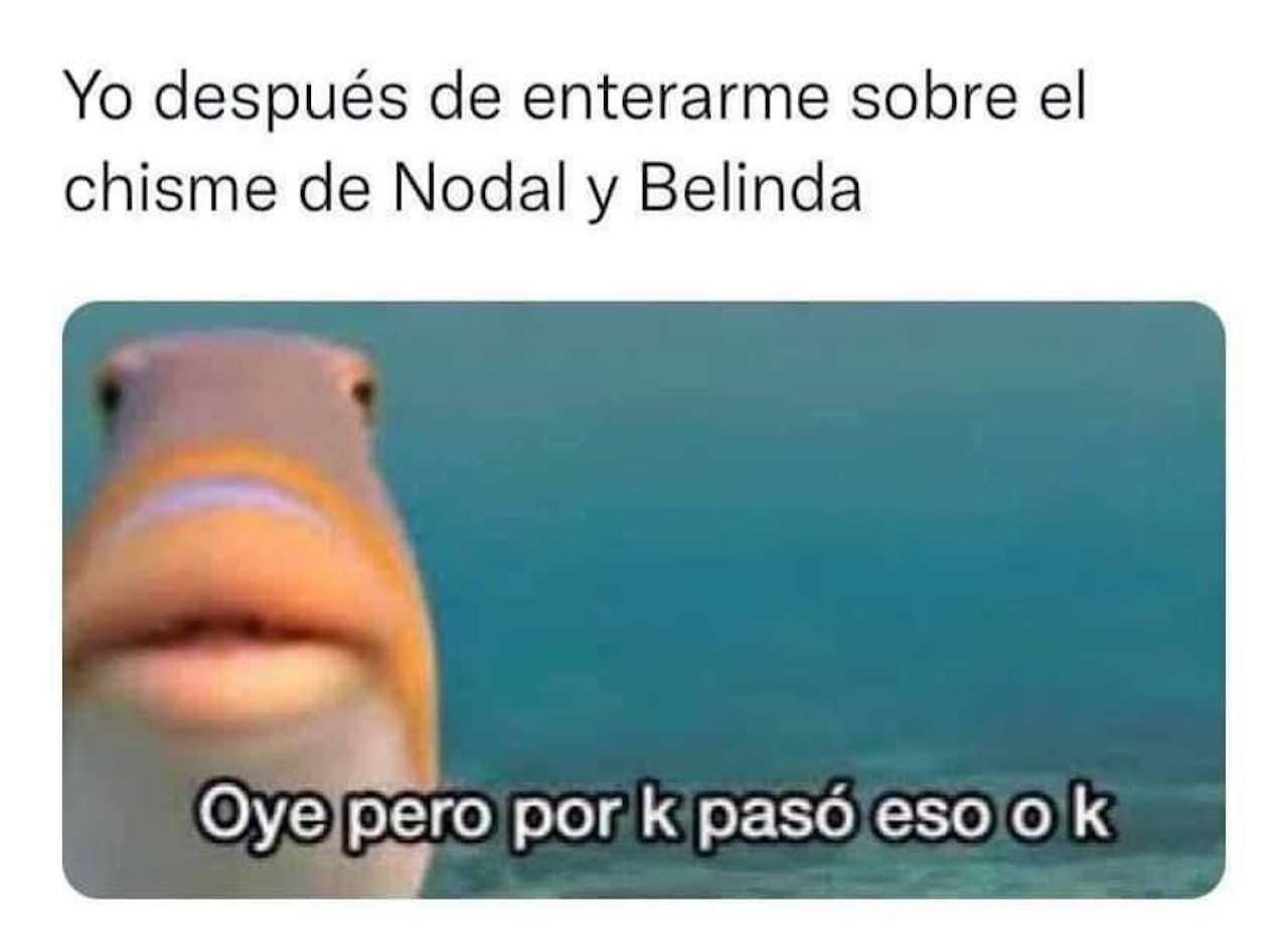 Belinda y Christian Nodal terminaron meme por qué pasó eso