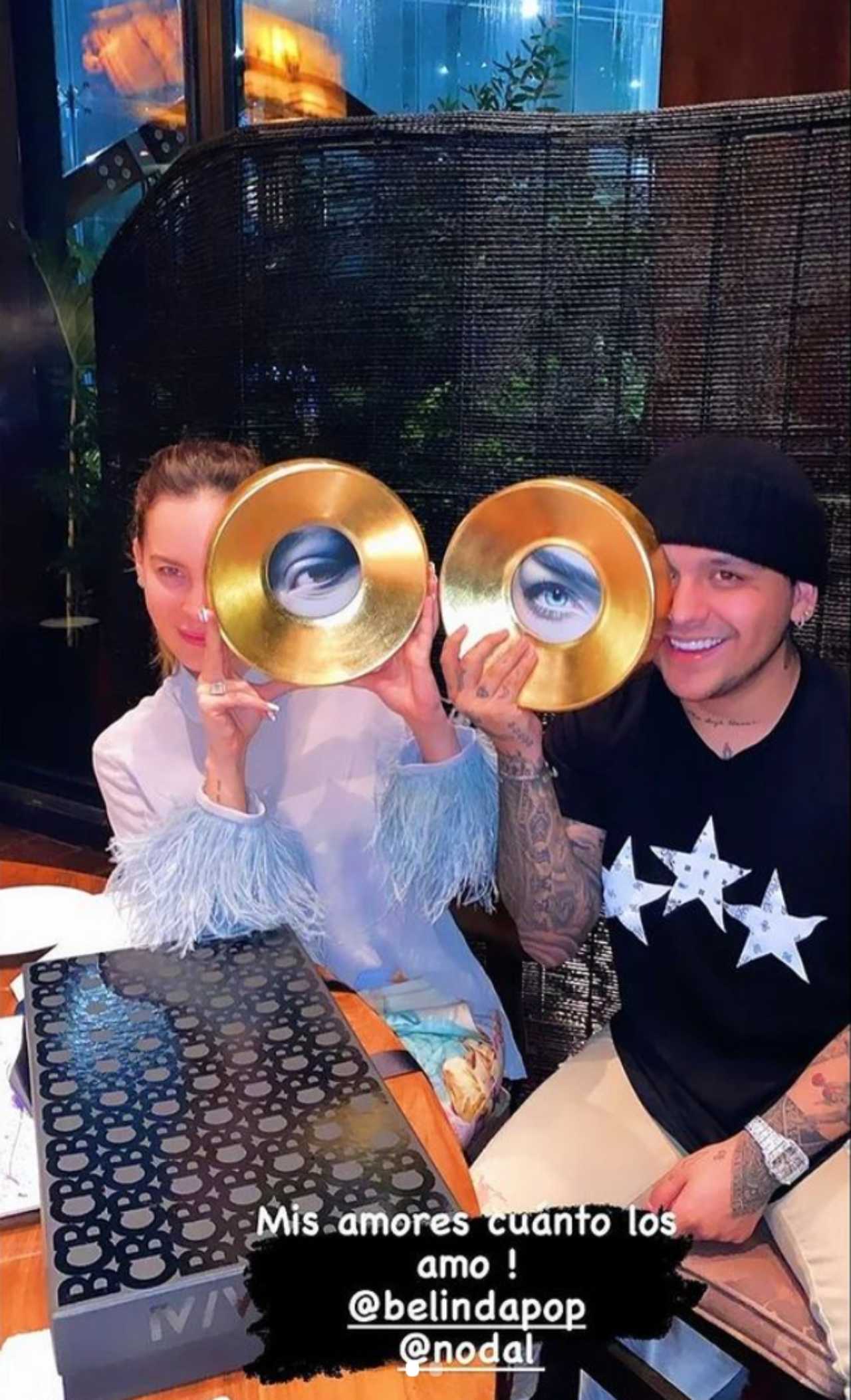 Belinda y Nodal celebran su amor