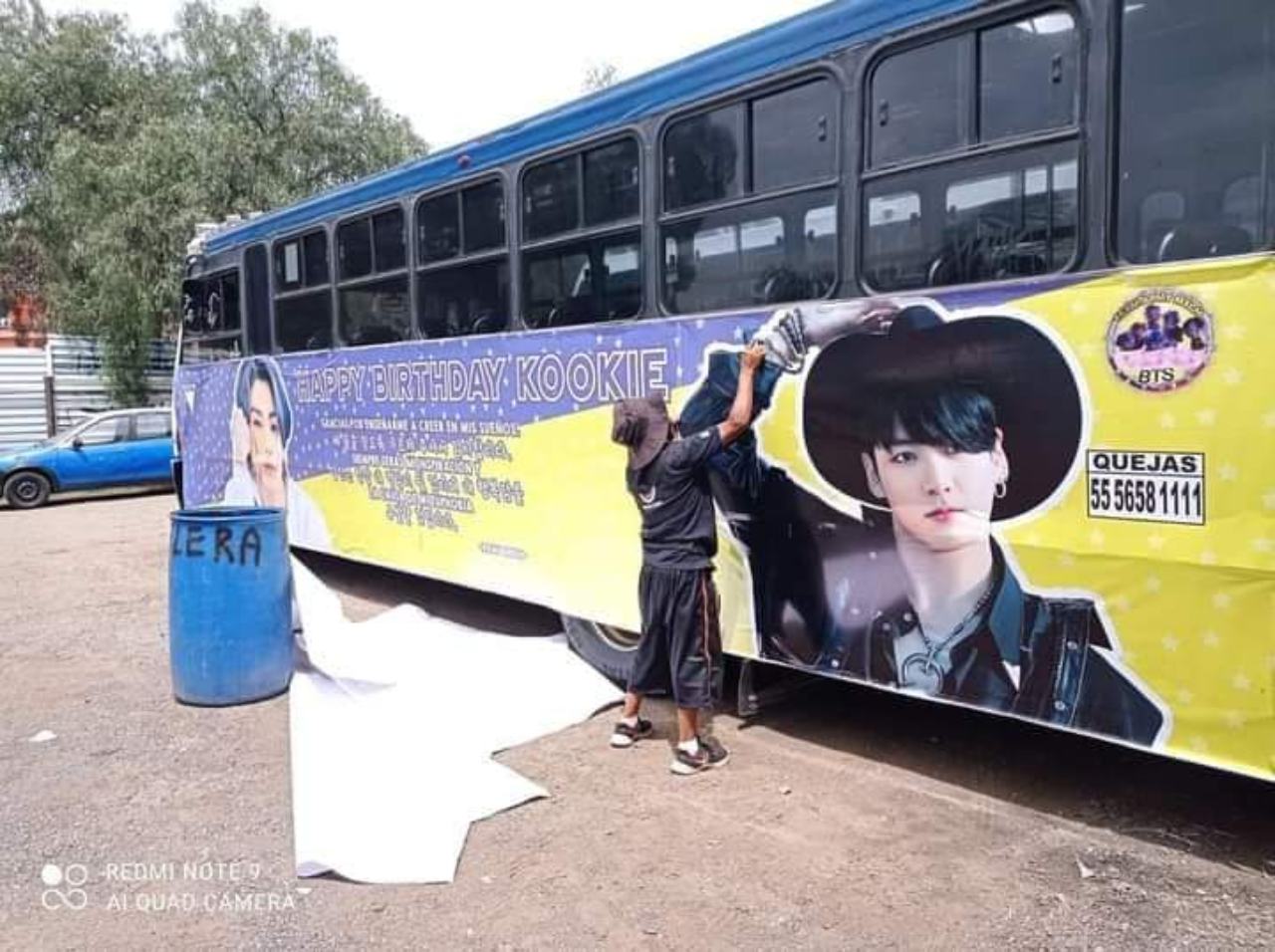Jungkook cumpleanos Mexico camiones cara regalo