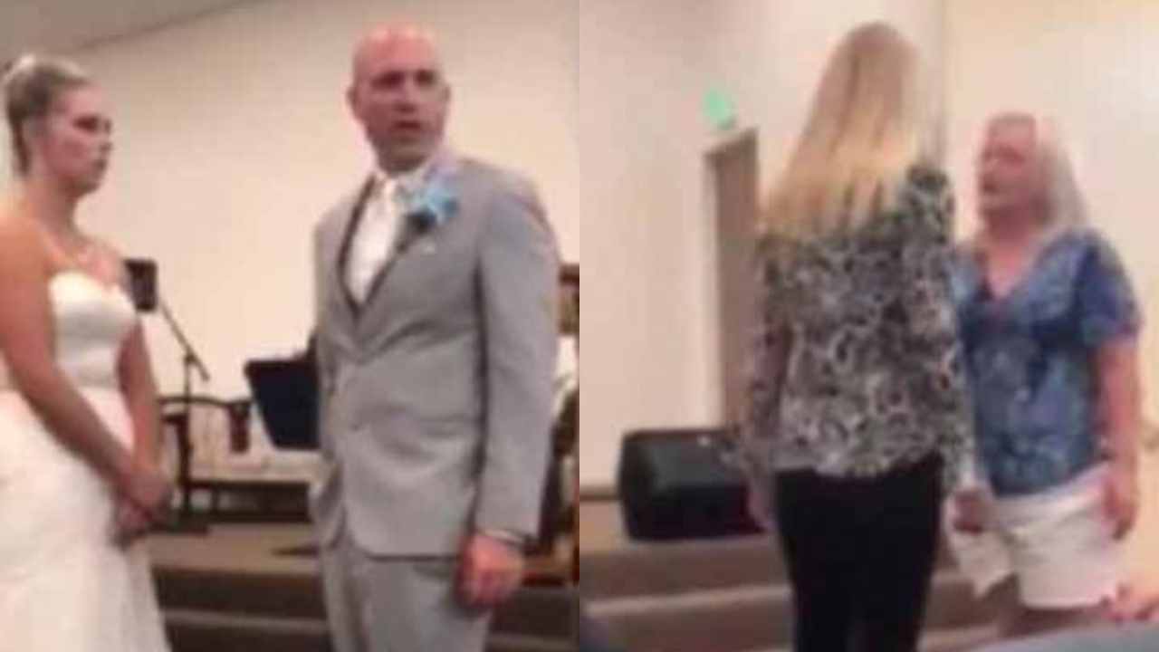 Suegra interrumpe la boda de su hijo porque asegura que se lo quieren robar