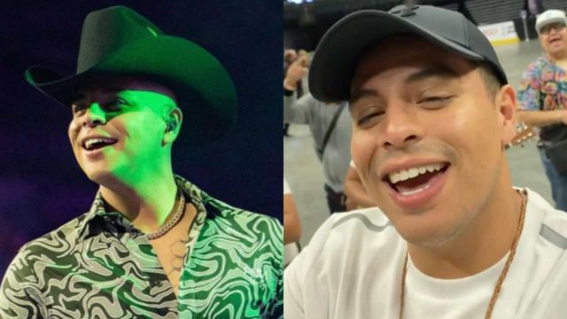 Eduin Caz de Grupo Firme se pone borracho en fiesta y termina maquillado
