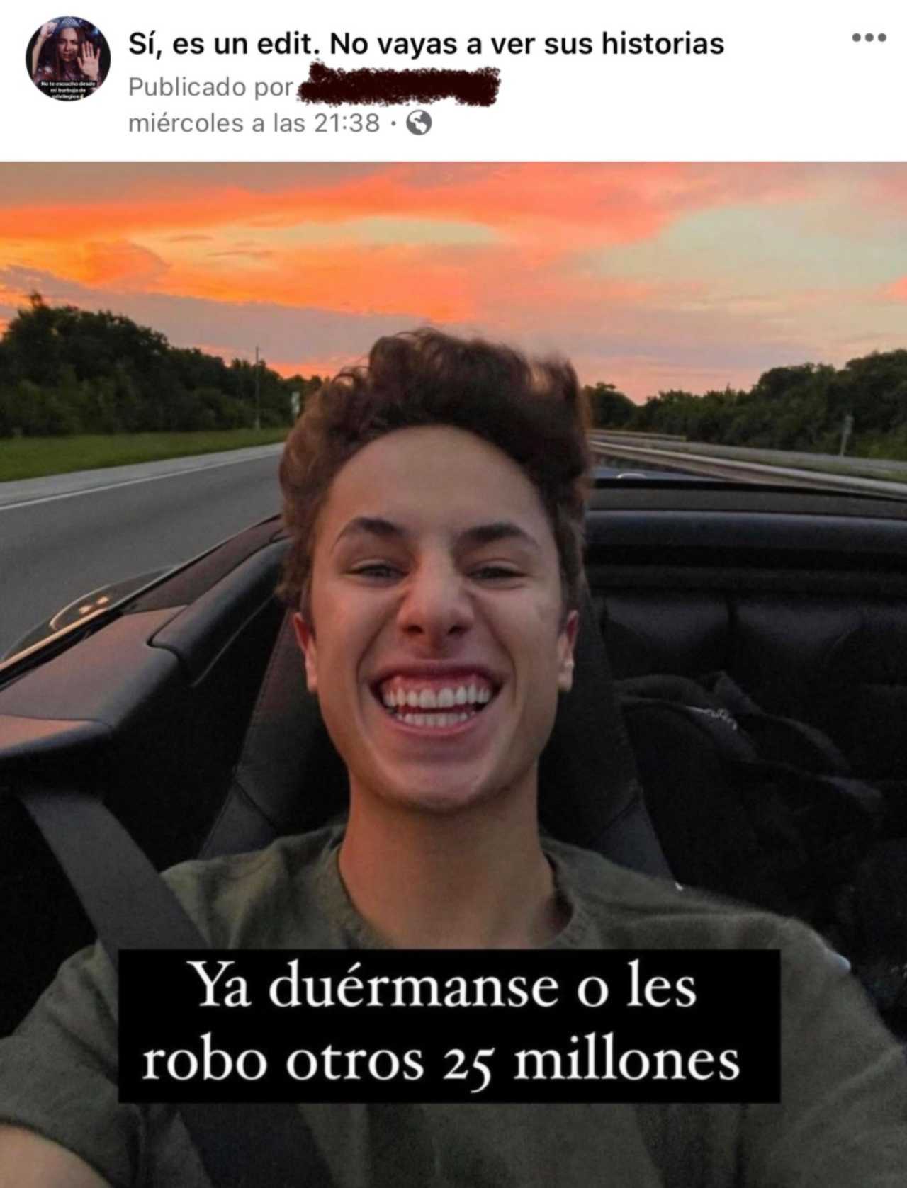 Meme de la muerte del influencer Juanpa Zurita
