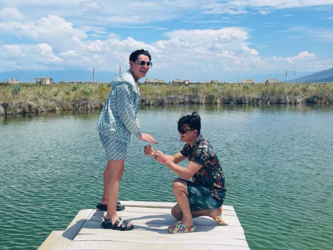 Kunno presumió una propuesta de matrimonio