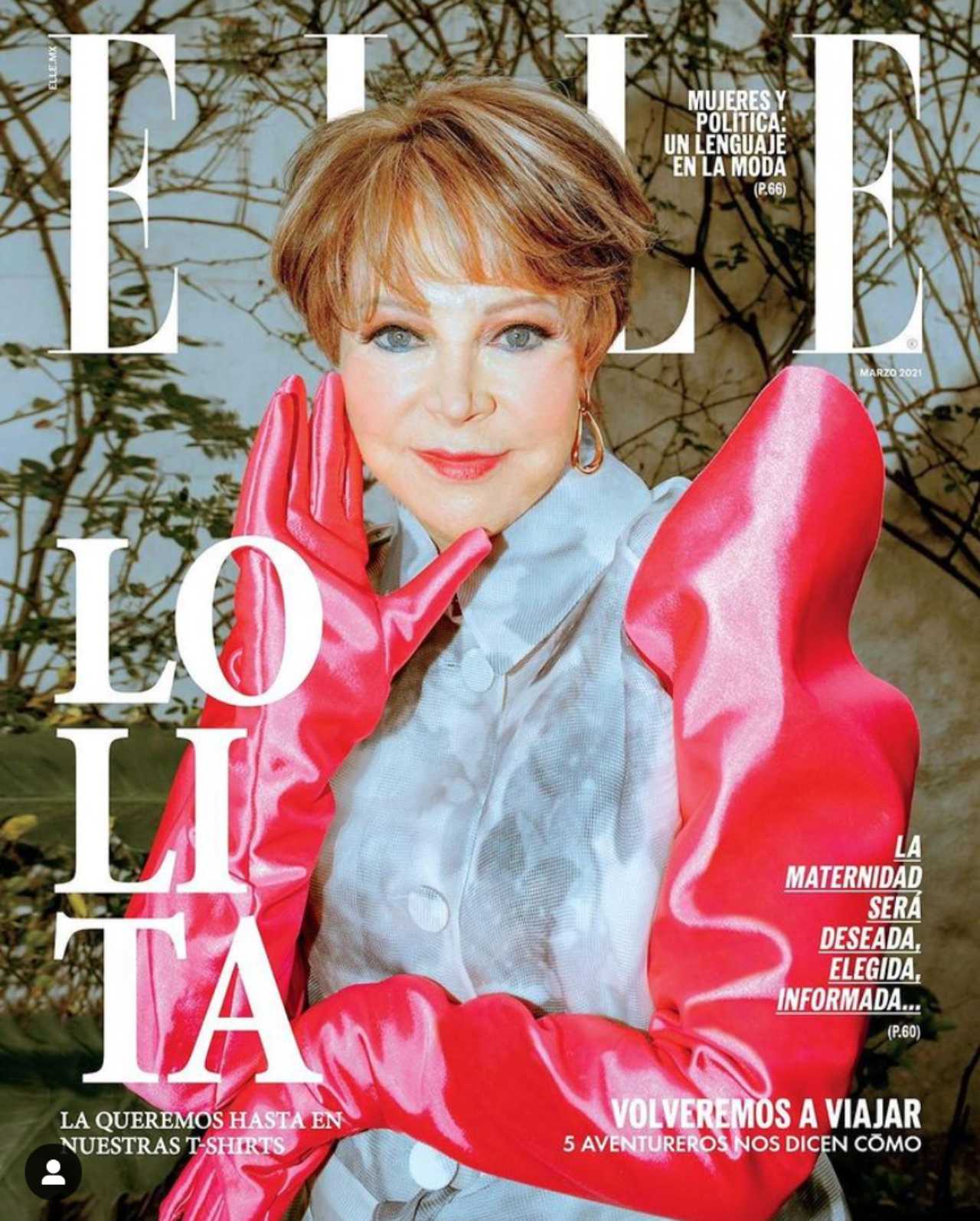 Lolita Ayala en la portada de 'Elle'