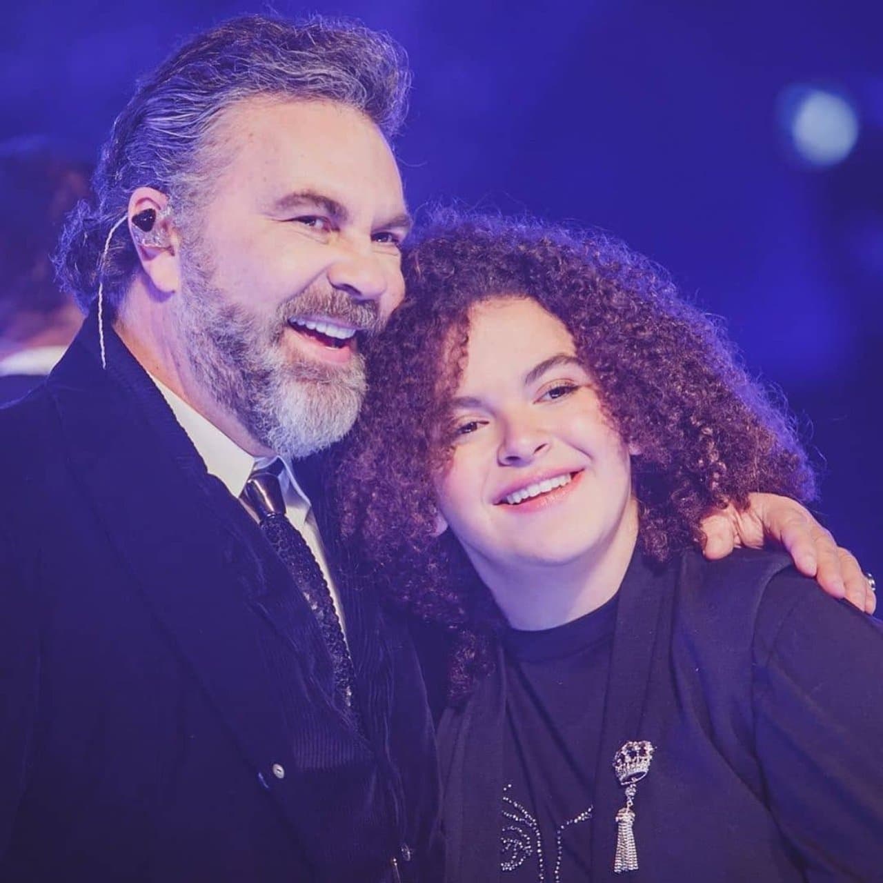 Lucero Mijares con su papá, Manuel Mijares