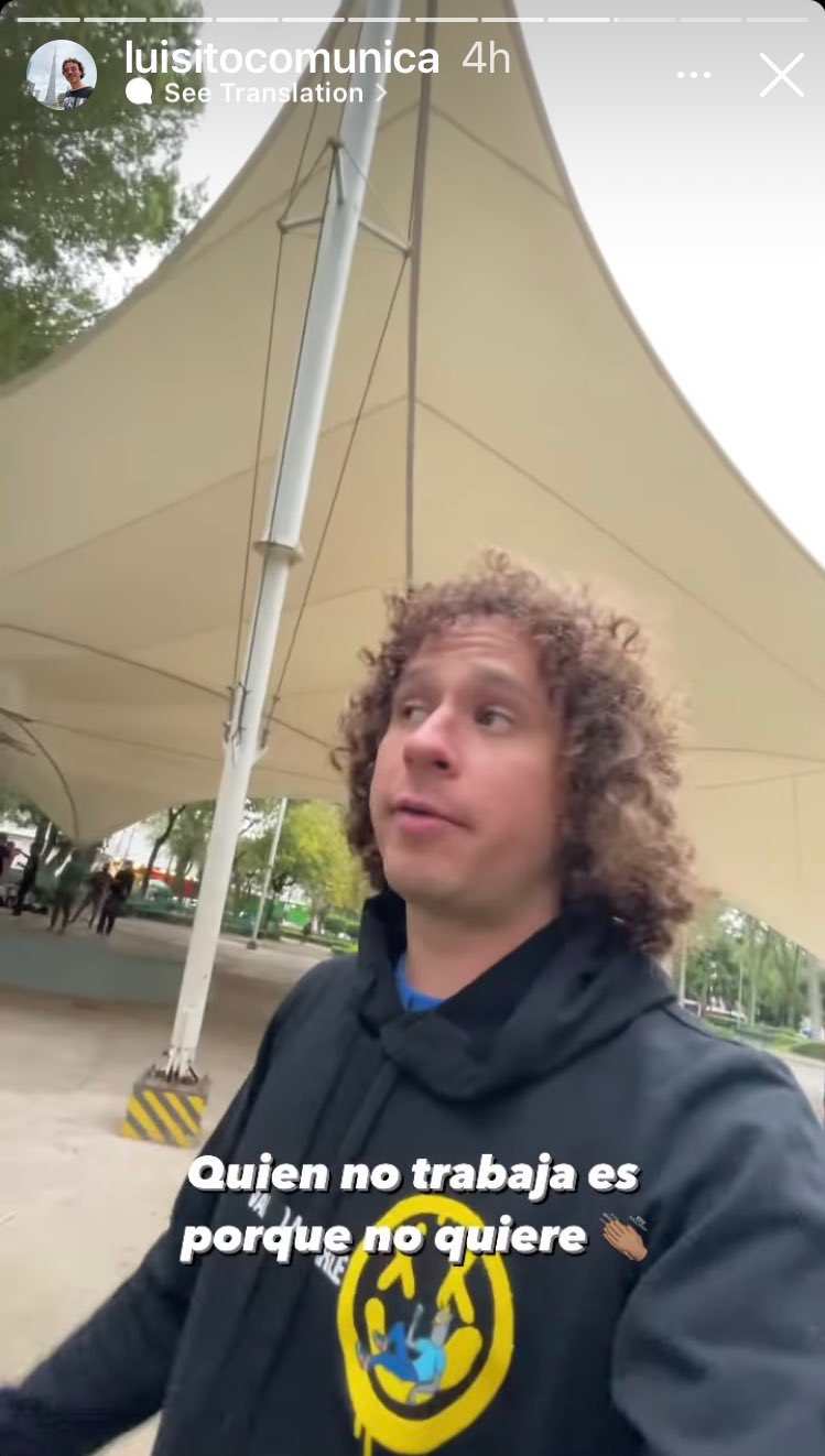 Luisito Comunica asegura que la gente no trabaja porque no quieren