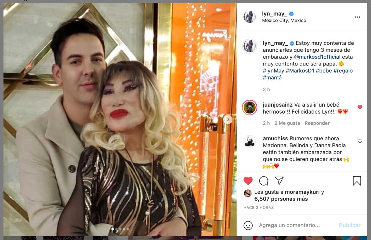Lyn May está embarazada