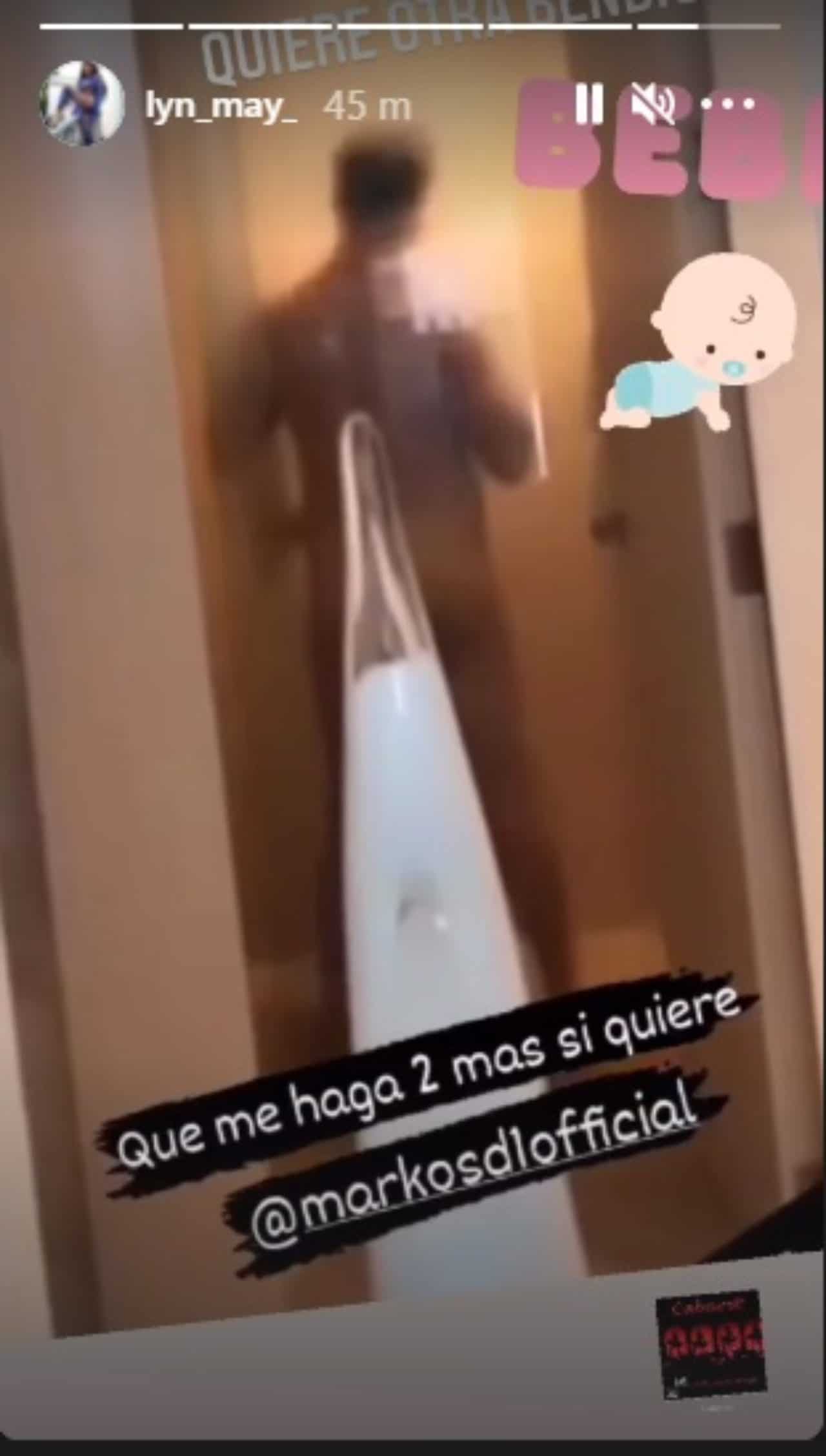 Lyn May presume novio panos menores