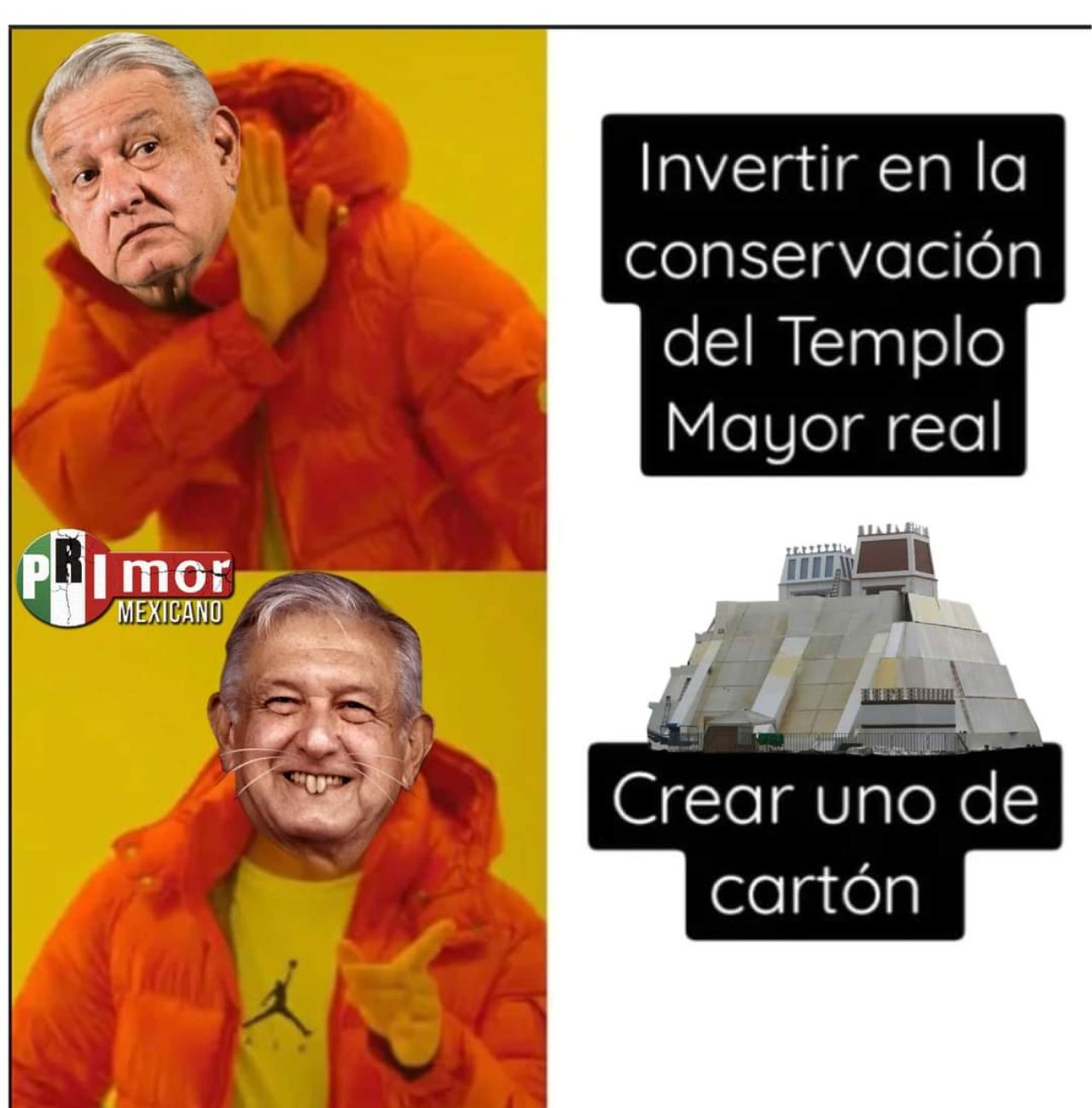 memes del templo mayor viejo maqueta