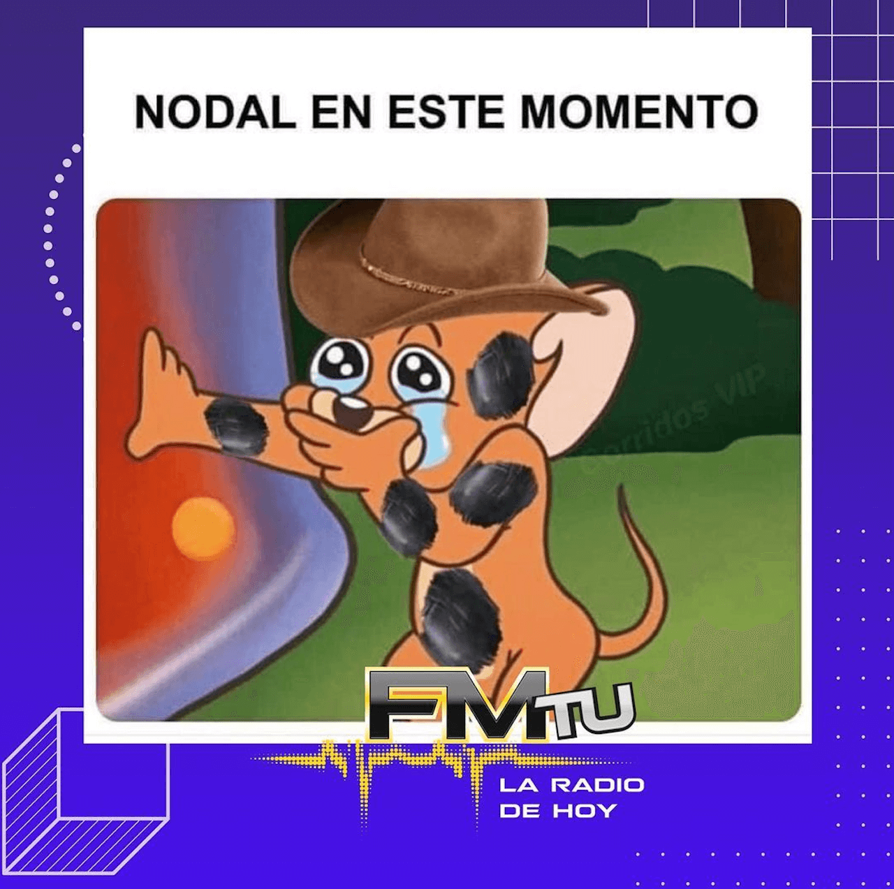 Belinda y Christian Nodal terminaron meme Jerry llorando