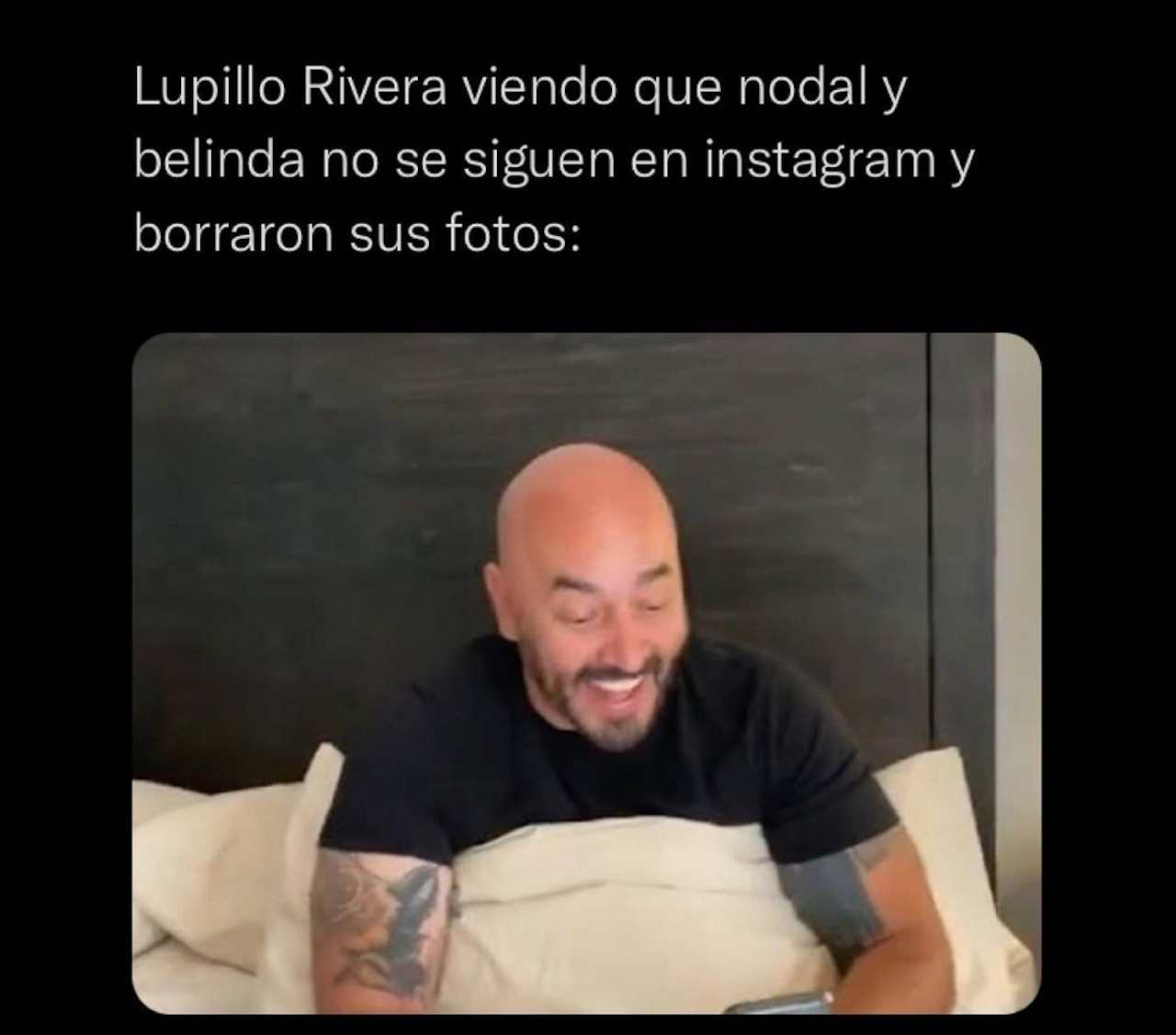 Meme de Lupillo porque belinda y nodal terminaron