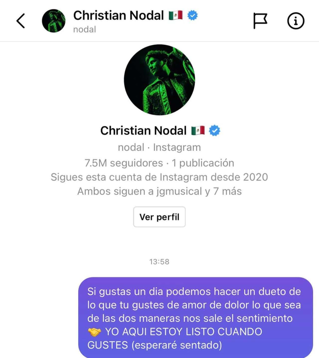 Mimoso busca dueto Nodal deja visto