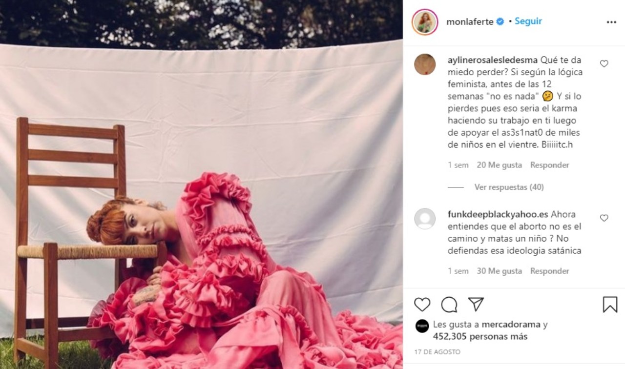 providas critican mon laferte embarazo aborto