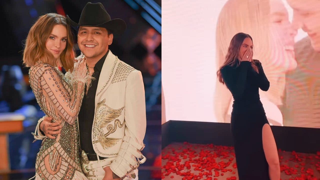 Asi celebraron Nodal Belinda aniversario