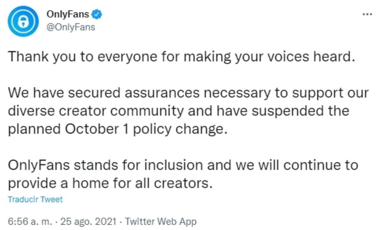 OnlyFans cambia politicas de su contenido