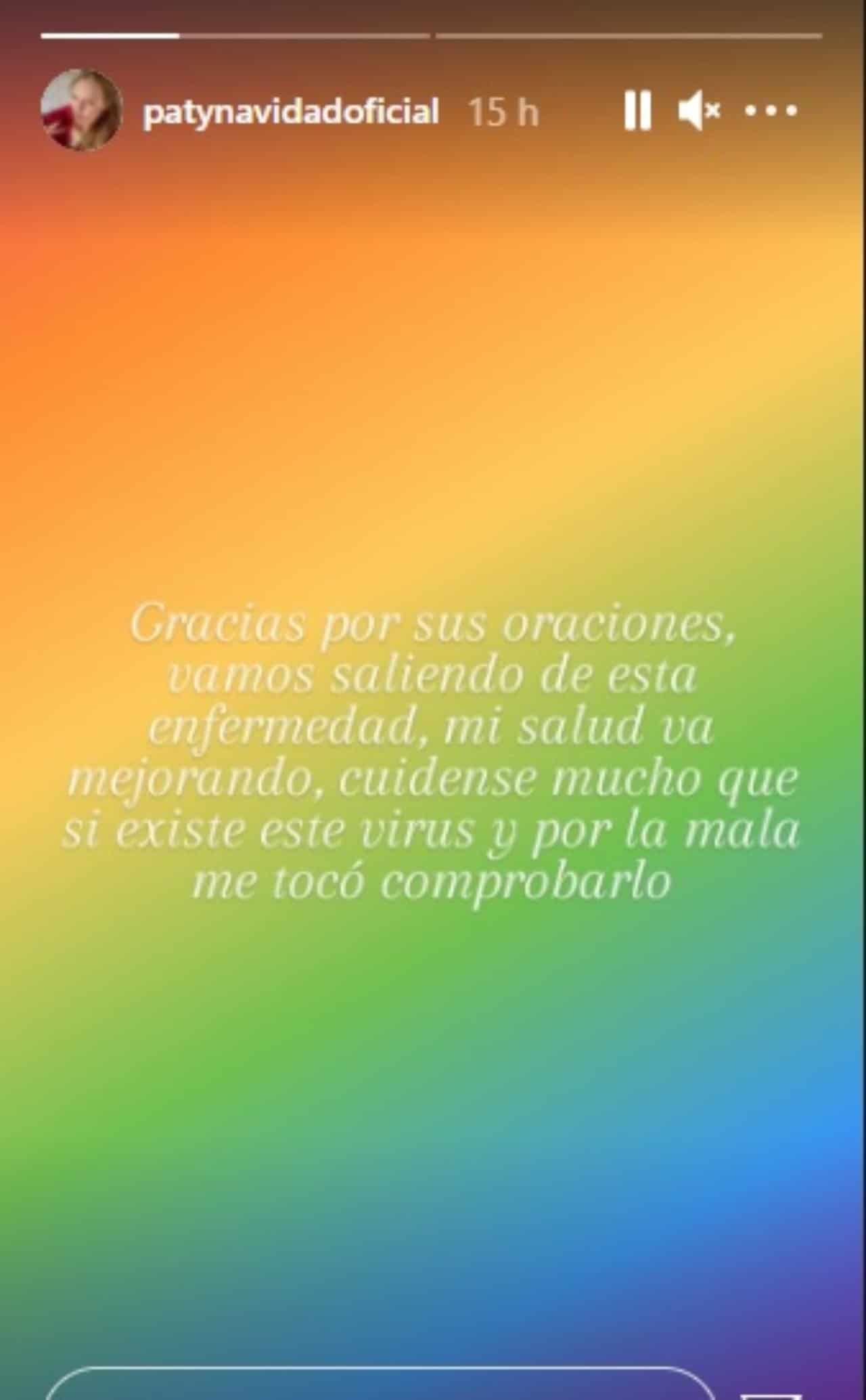 Paty Navidad reaparece covid aprendio mala 