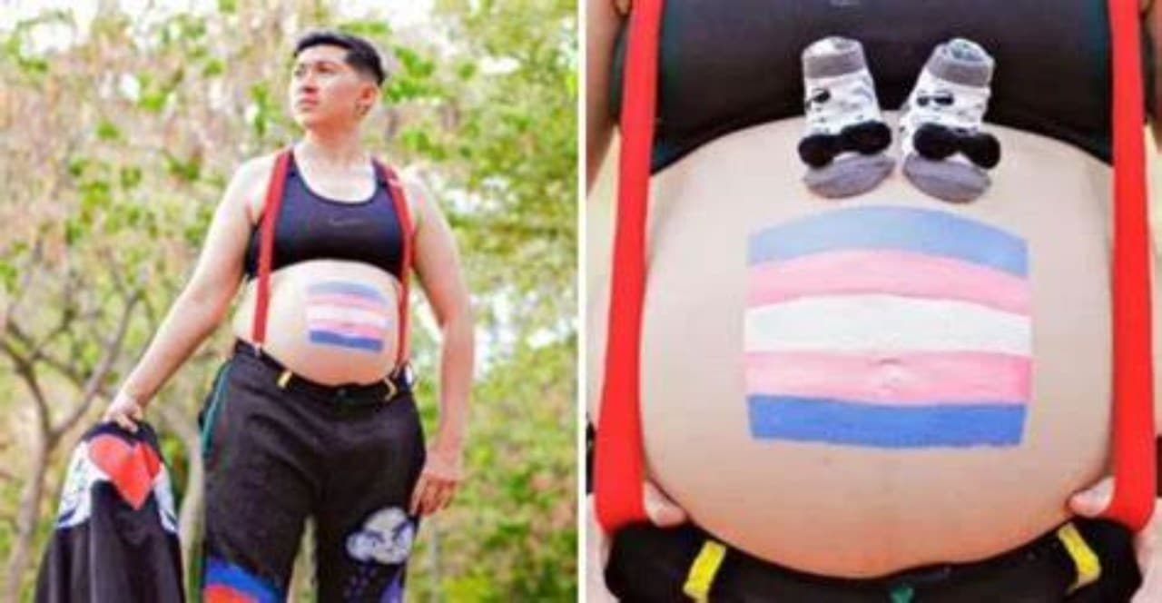 Roman primer hombre trans dar luz