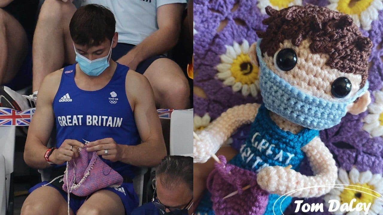 Tom Daley responde artesana mexicana tejido