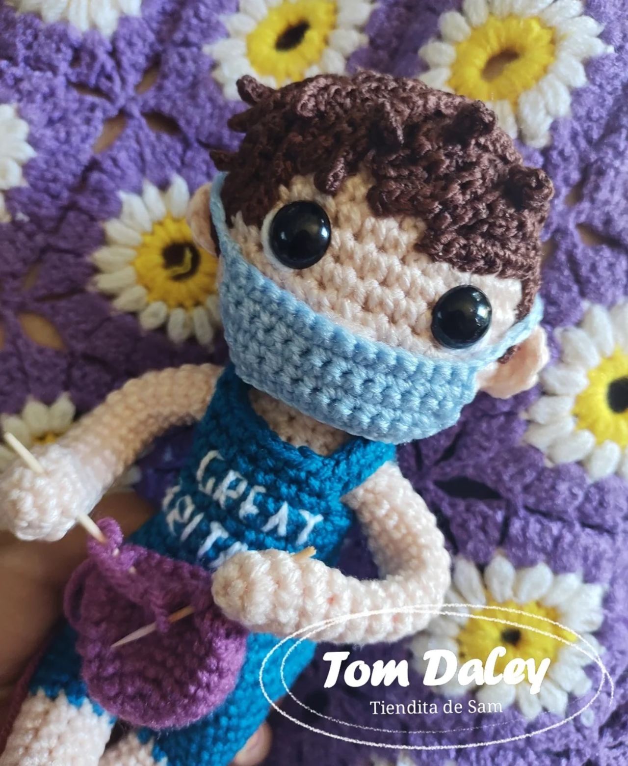 Tom Daley artesania mexicana tejida atleta