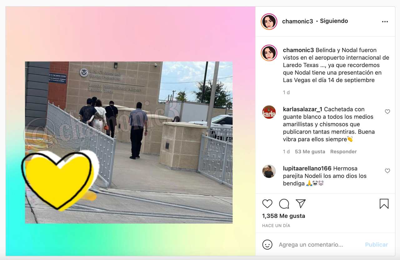 Belinda y Nodal reaparecen juntos tras rumores de separación
