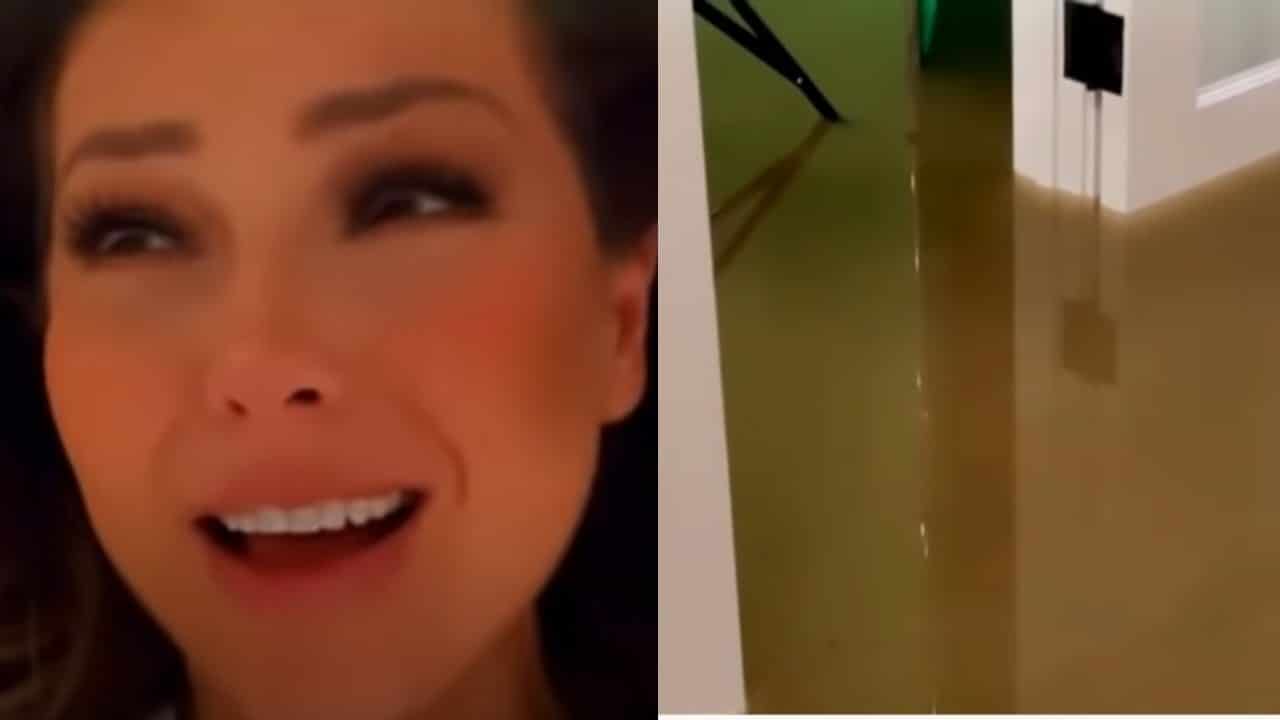 Casa de Thalía se inunda tras huracán