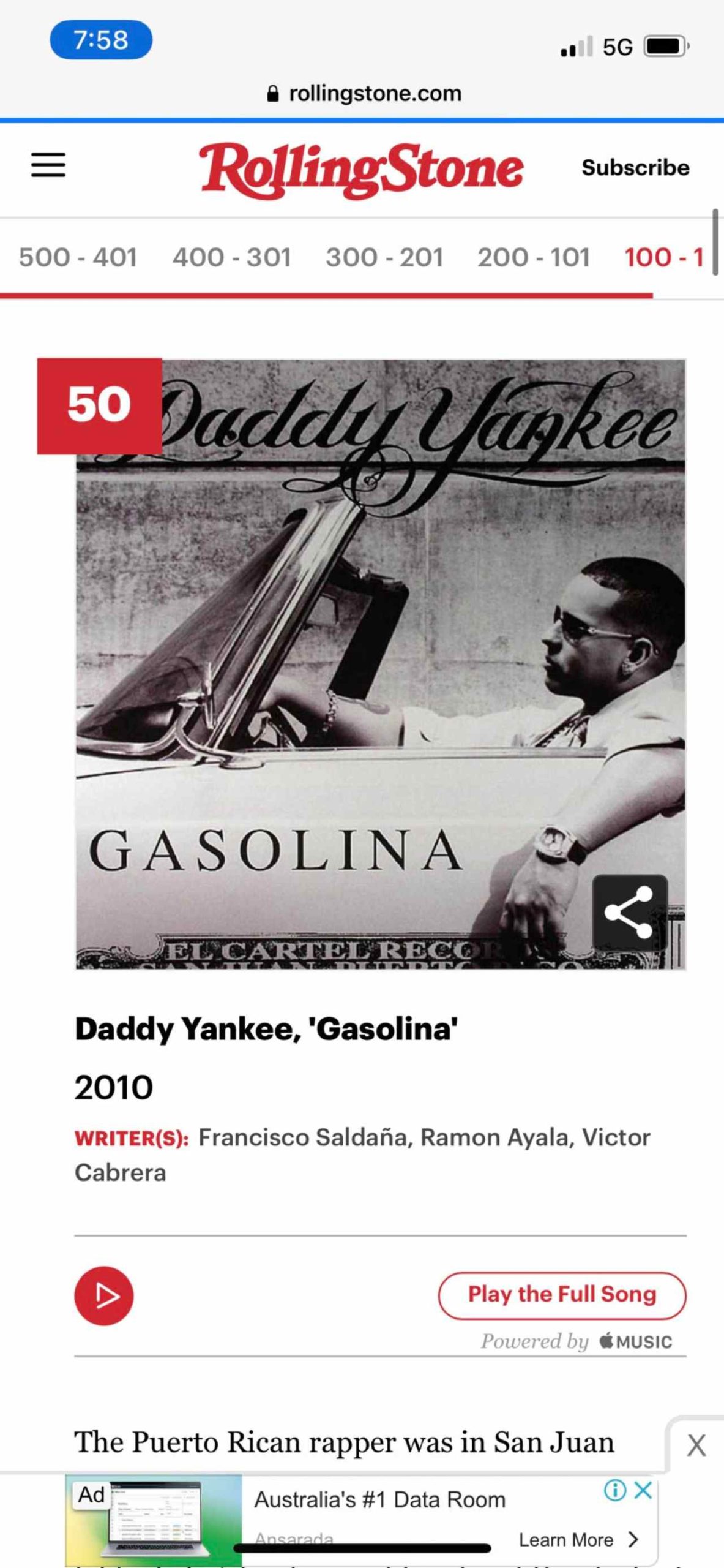 Gasolina Safaera 500 mejores