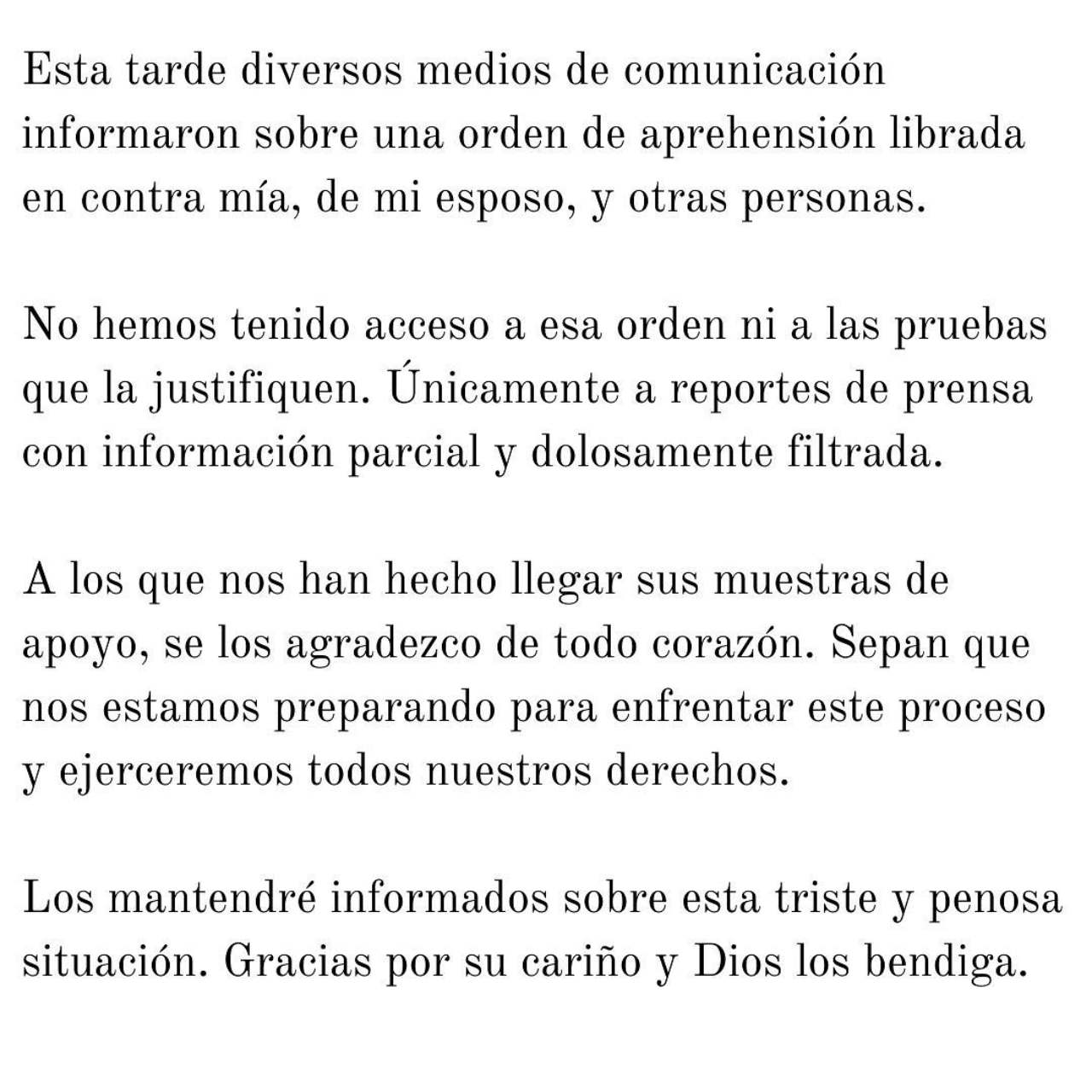 Inés Gómez Mont orden rompe silencio