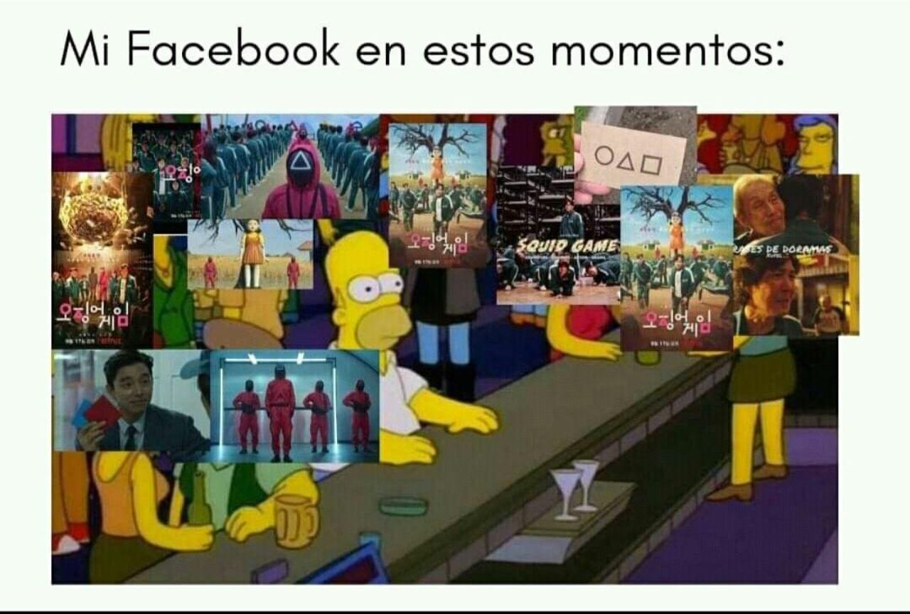 Facebook memes el juego del calamar