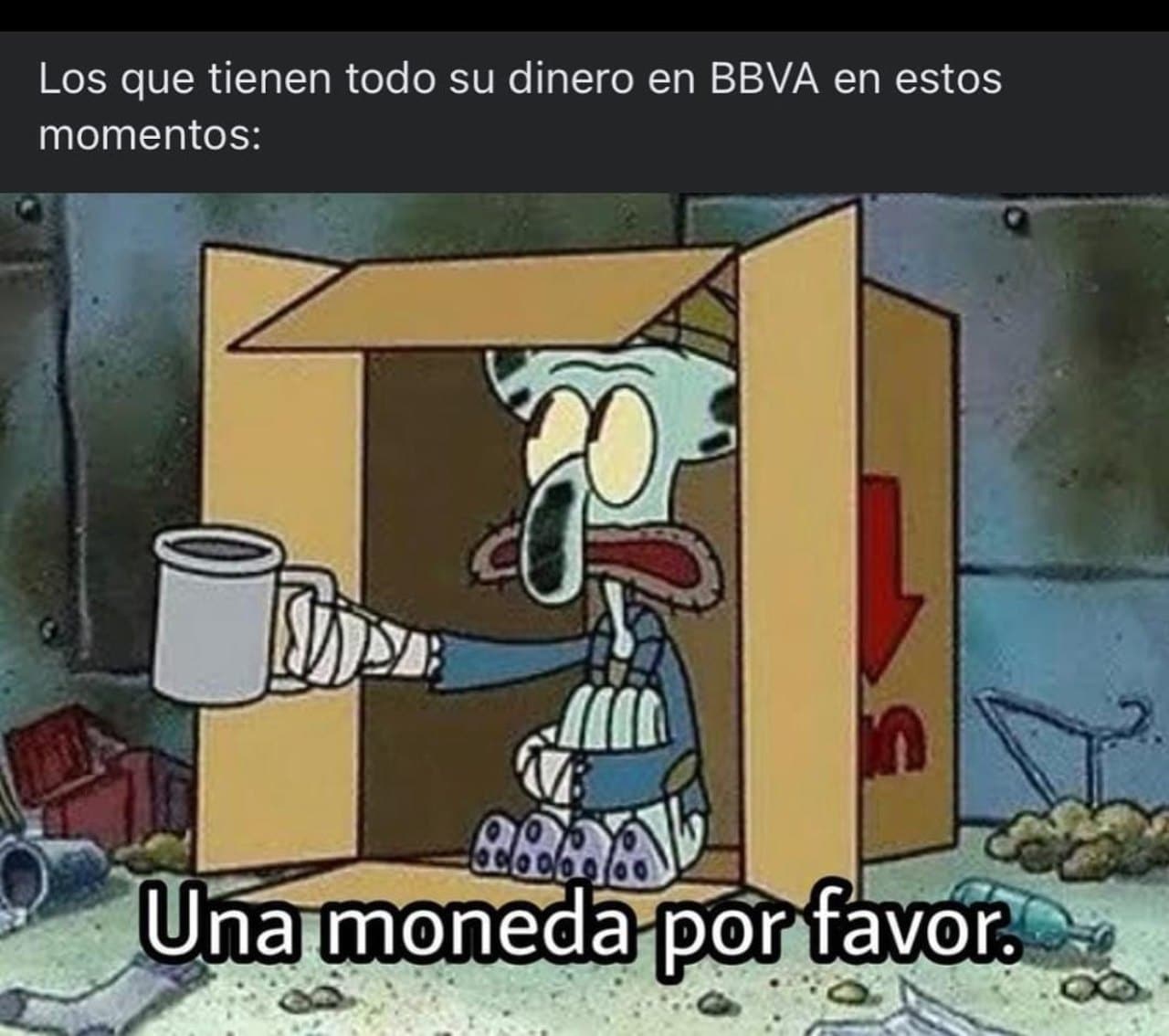 meme pobre bbva dinero personas banco