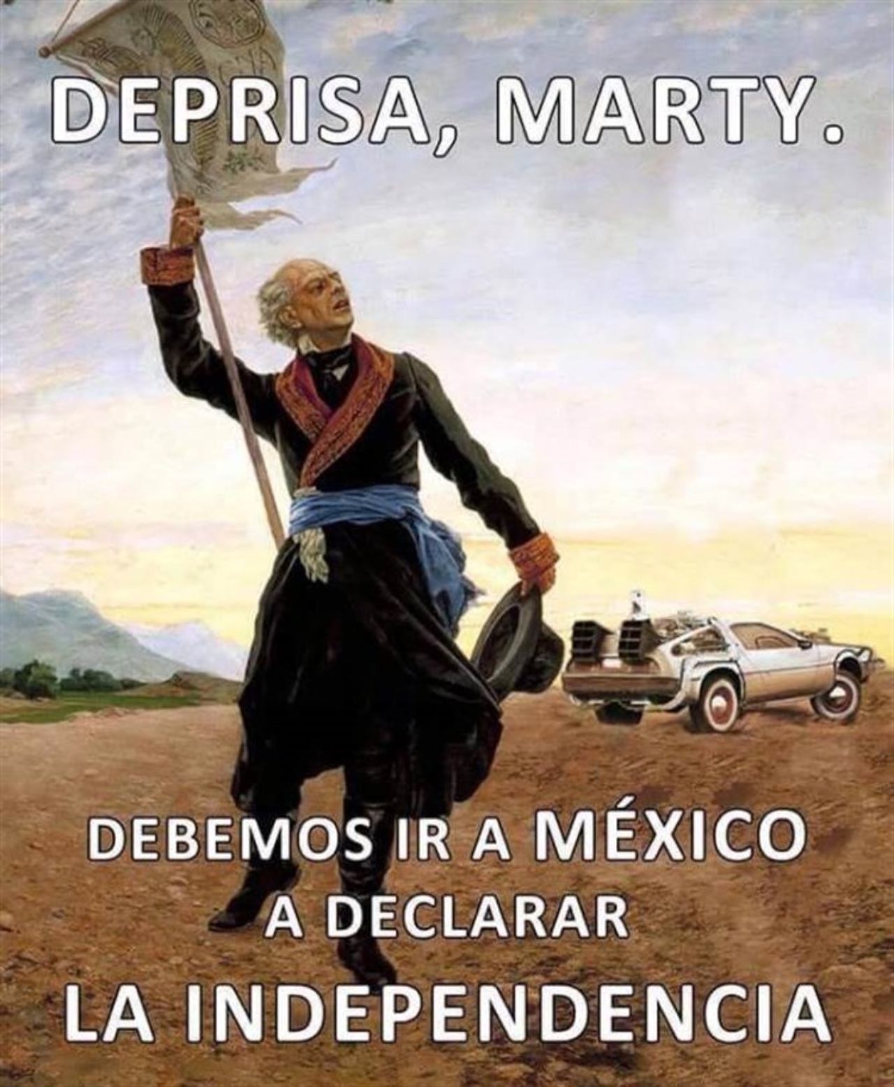 marty mcfly doctor meme grito independencia