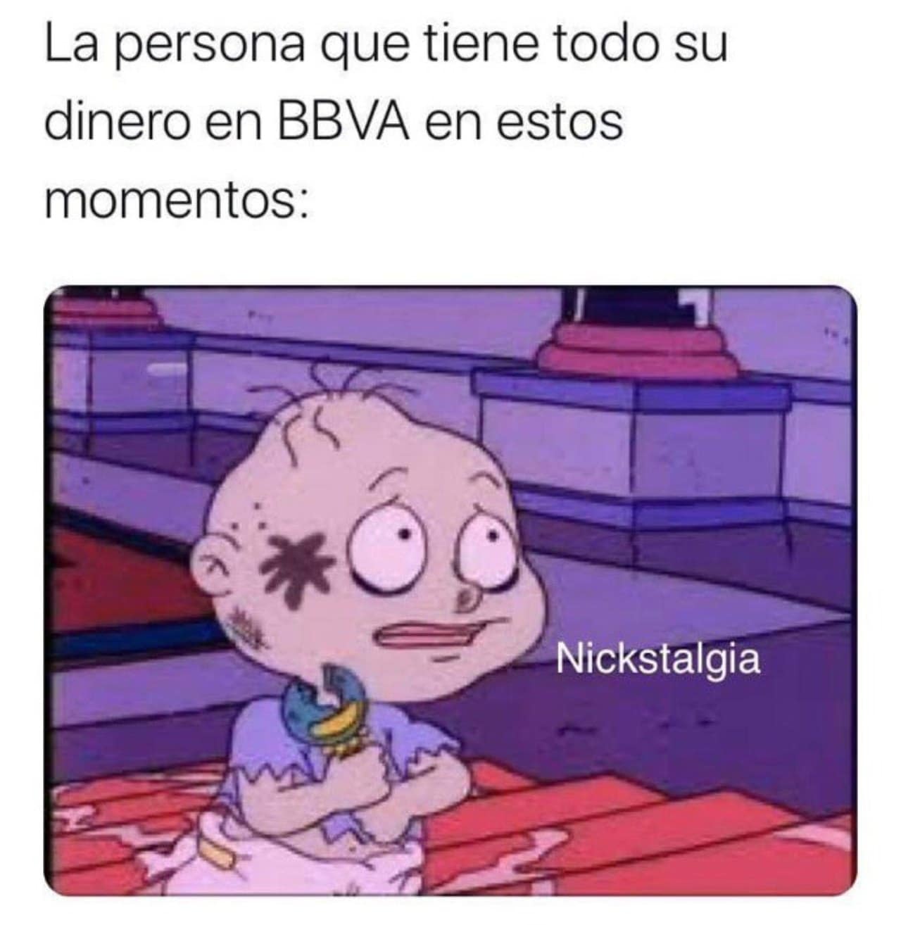 bbva meme personas dinero en banco