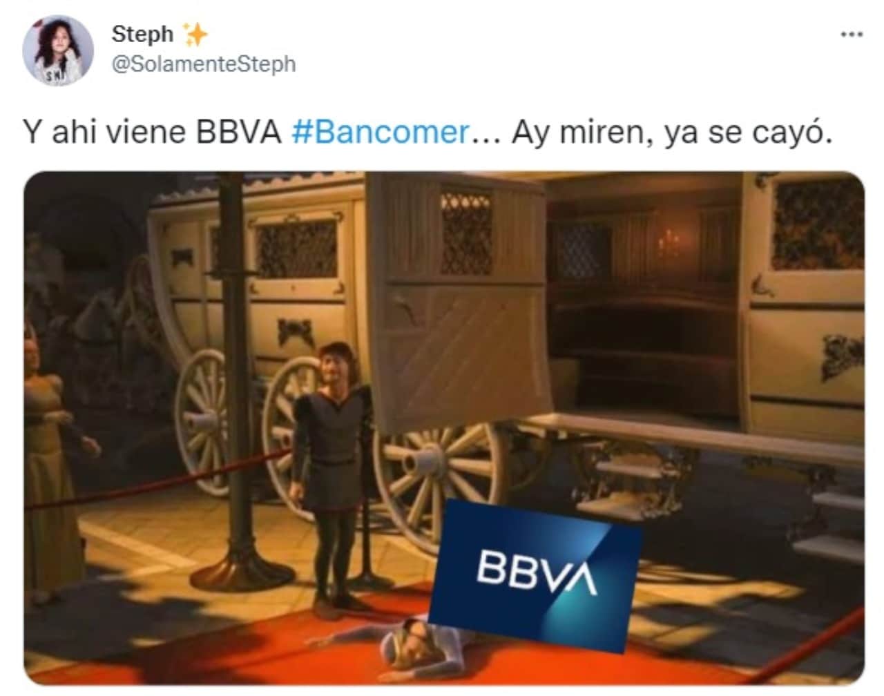 caida bbva meme llegando se cae