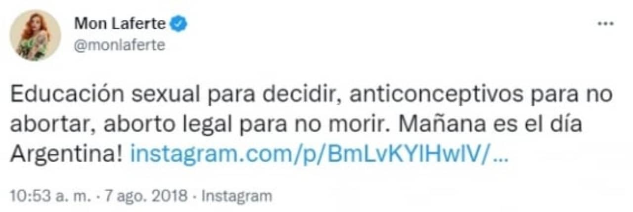Mon laferte aborto legal embarazada bebe