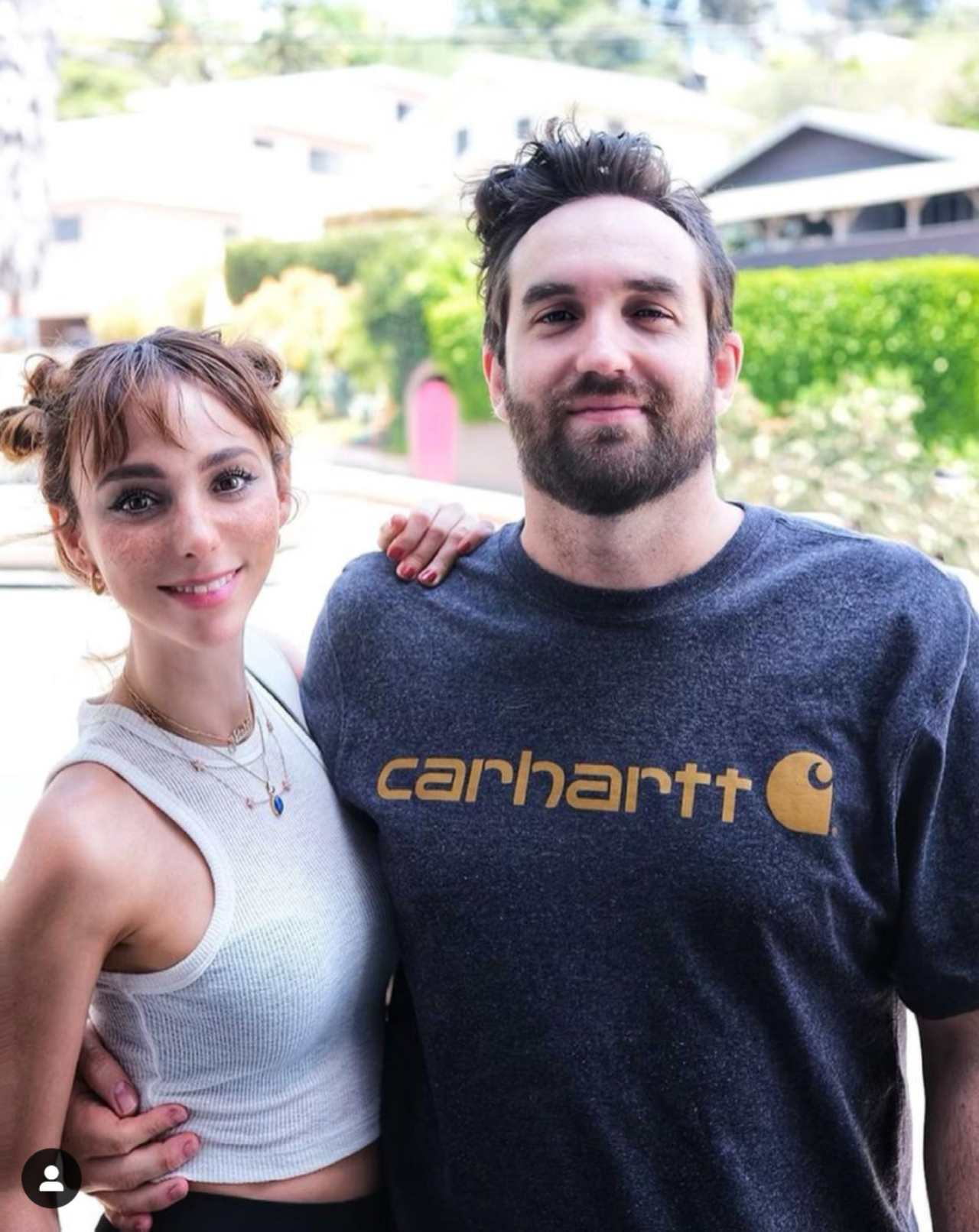Natalia Téllez con su novio Antonio Zabala