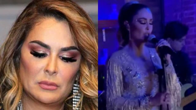 Ninel Conde reaparece cantando covers en bar