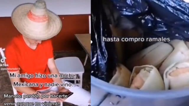 Organiza noche mexicana lo dejan plantado