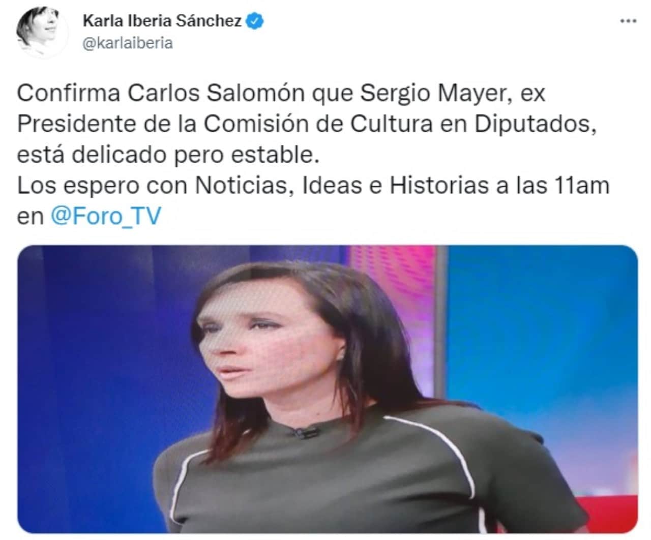 Reportan a Sergio Mayer hospitalizado delicado